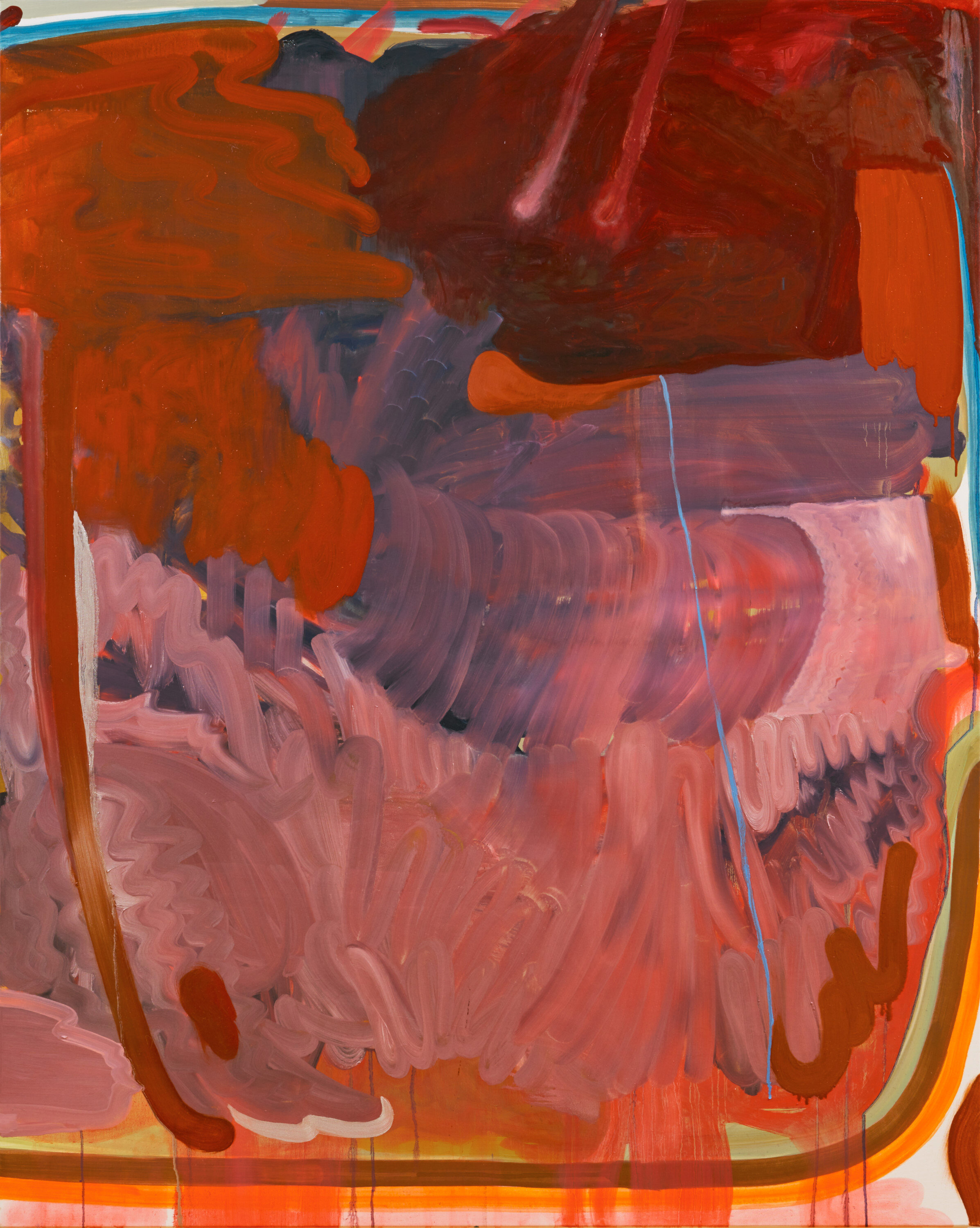 Otherworldly at the Egg&Dart, Thirroul, September 2019. 5:01am Love Tunnels, Oil on linen, 153cm x 123cm, 2019. Photography: Mim Sterling, 2019