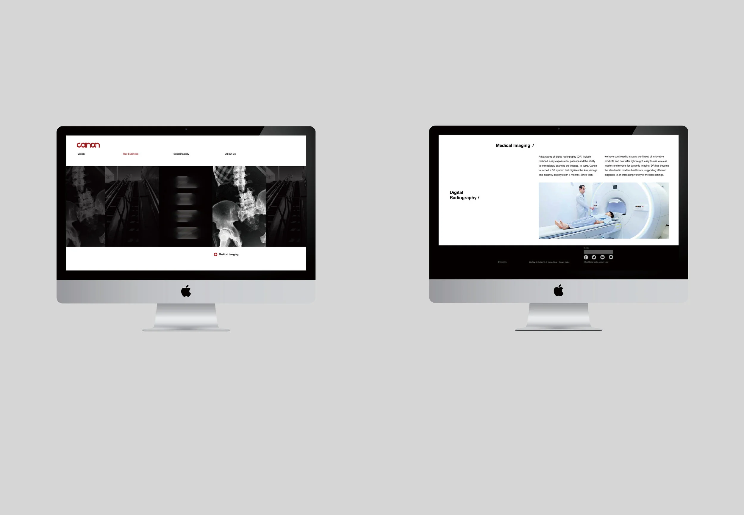 Here is the website page I create to match the new identity system. Followed the style and color selection of the new identity system.