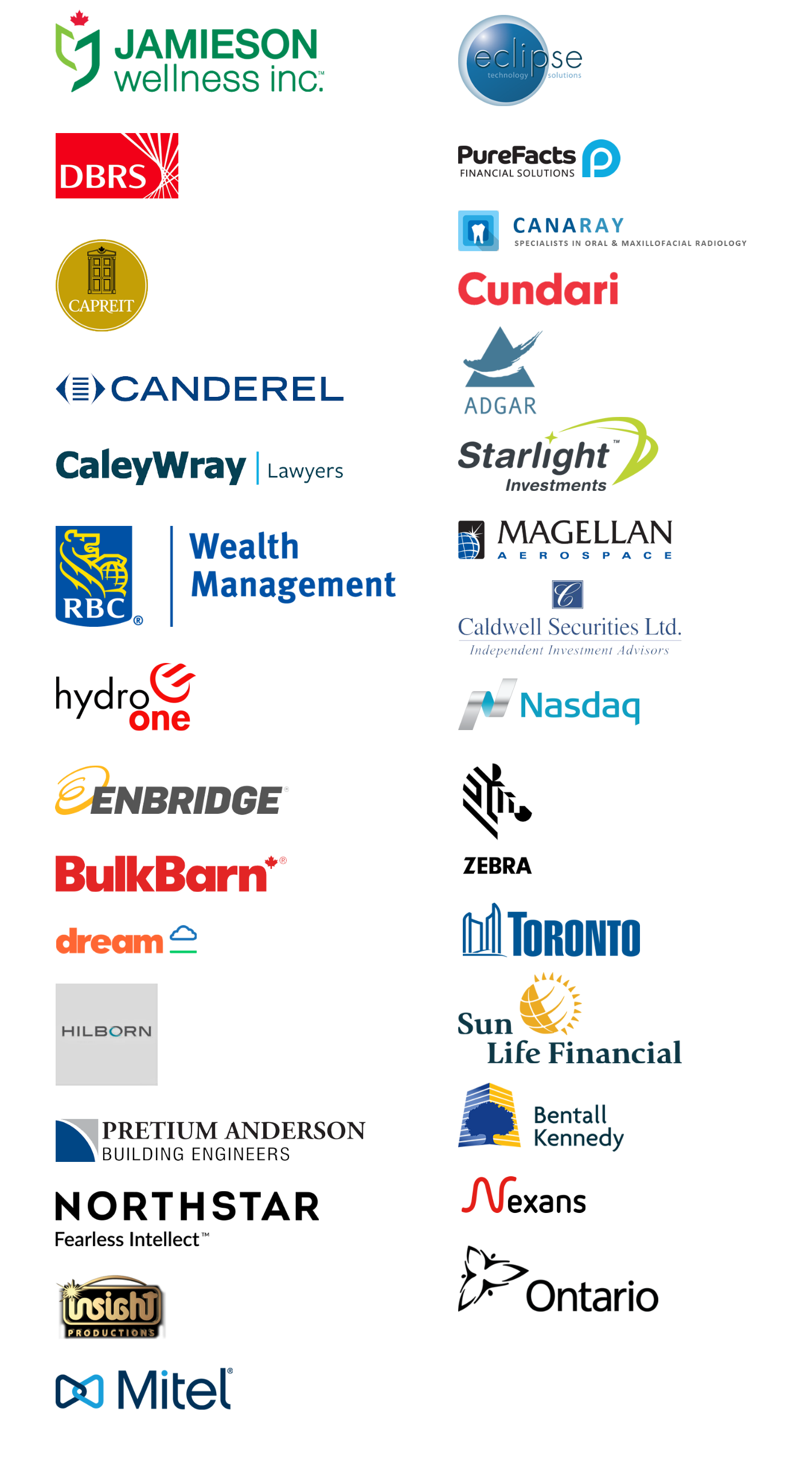 Logos 2 Rows our clients — infrastructure