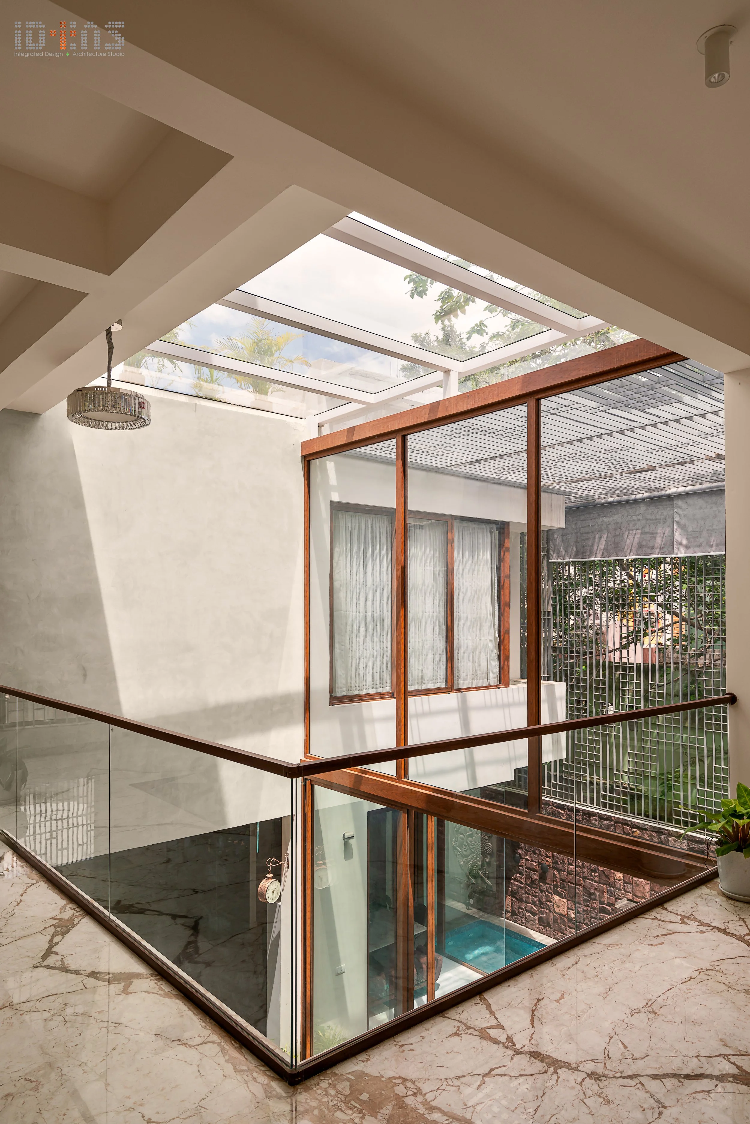 Skylight above the stair