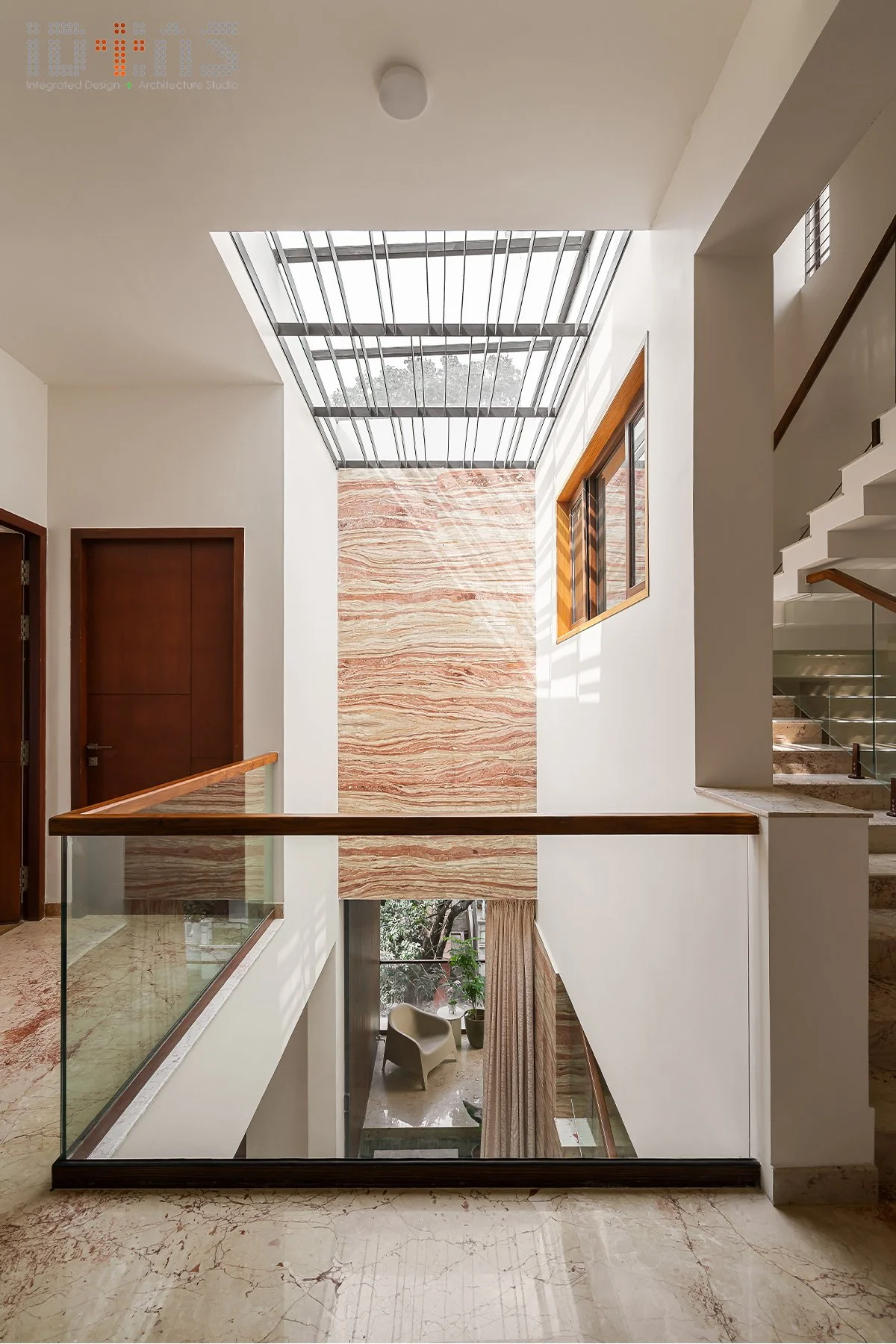 Skylight over the stair void