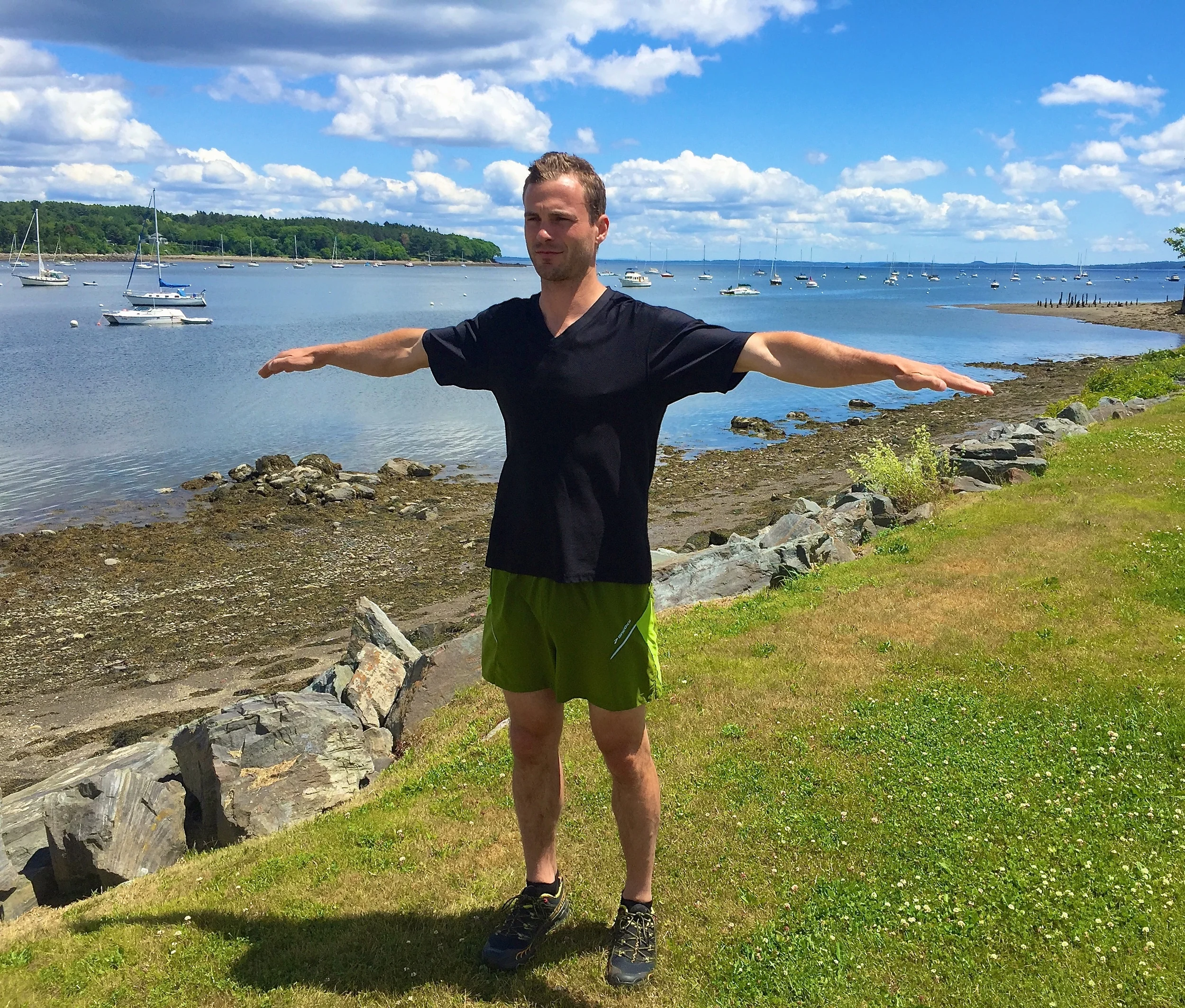 Rite 1: With the beautiful Belfast Bay behind me