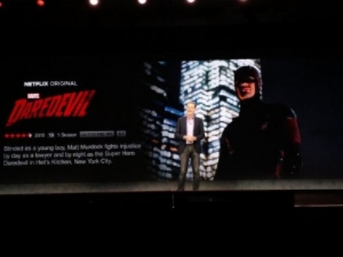 Netflix CEO Reed Hastings announces new original shows. 
