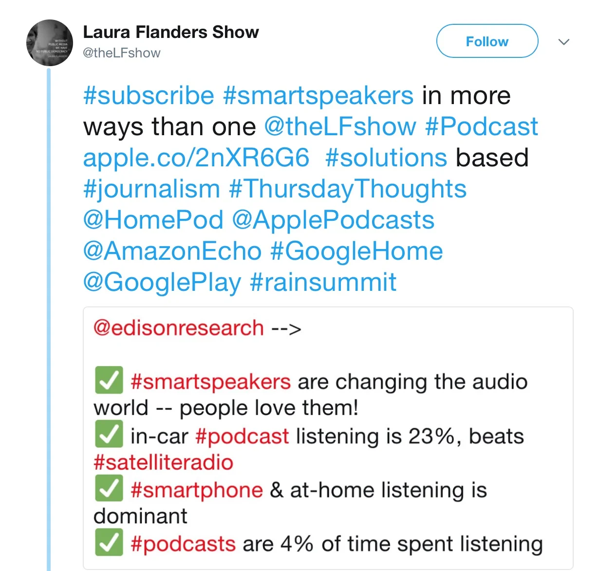 Laura_Flanders_Show_on_Twitter____subscribe__smartspeakers_in_more_ways_than_one__theLFshow__Podcast_https___t_co_S4TmV326UI__solutions_based__journalism__ThursdayThoughts__HomePod__ApplePodcasts__AmazonEcho__GoogleHome__GooglePlay__rainsum.jpg