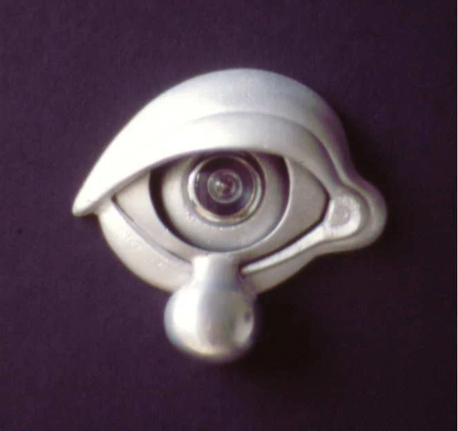  Oculus Door Knocker 1995 aluminum, door viewer 