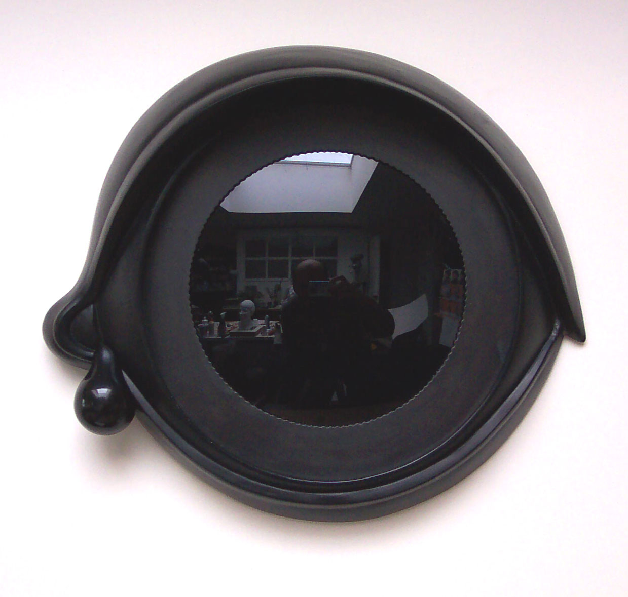  Black Tear 1998 epoxy resin, aluminum, glass lens 