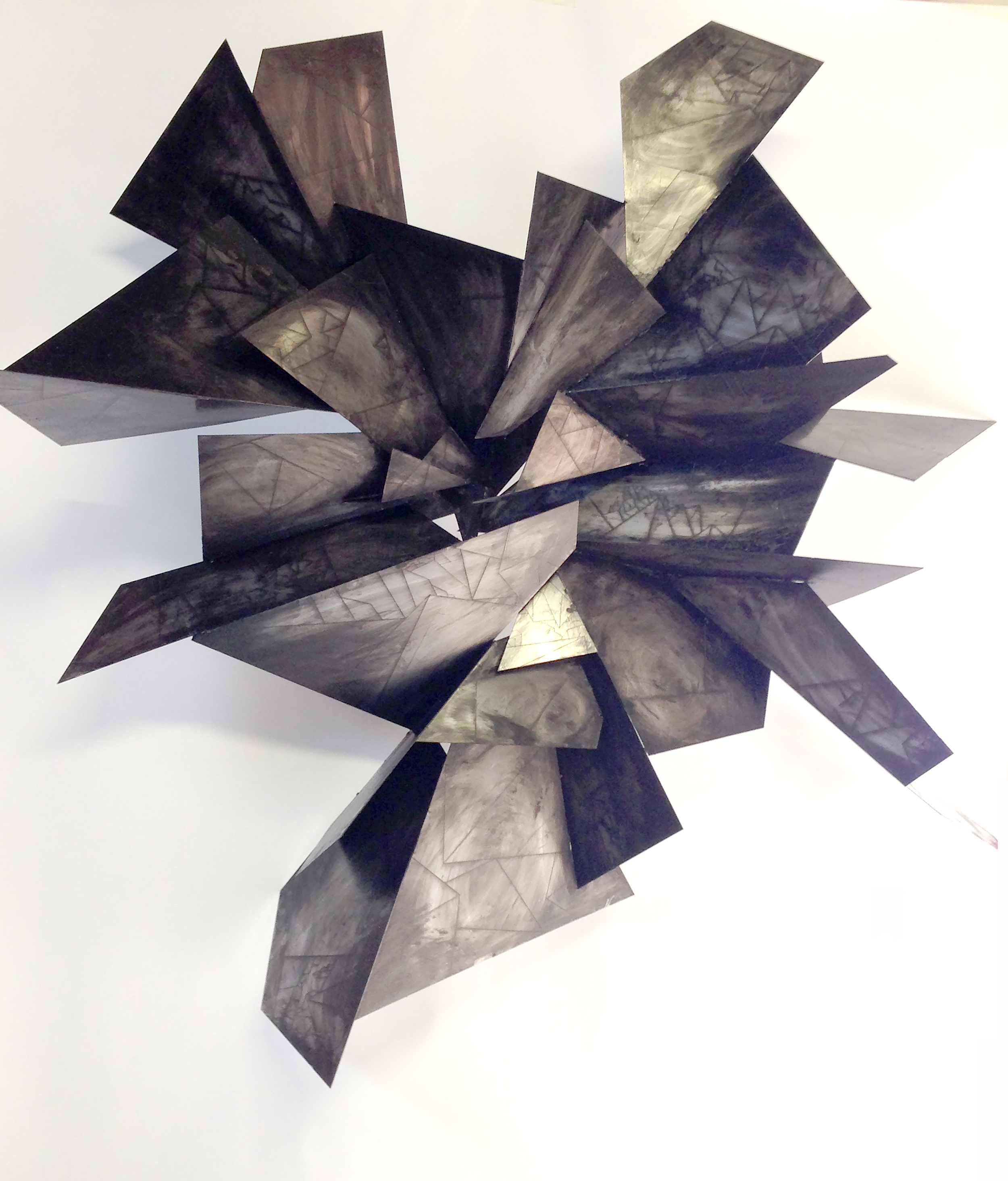 Liminal Relief, no.3./2014/Aluminium dry point etched