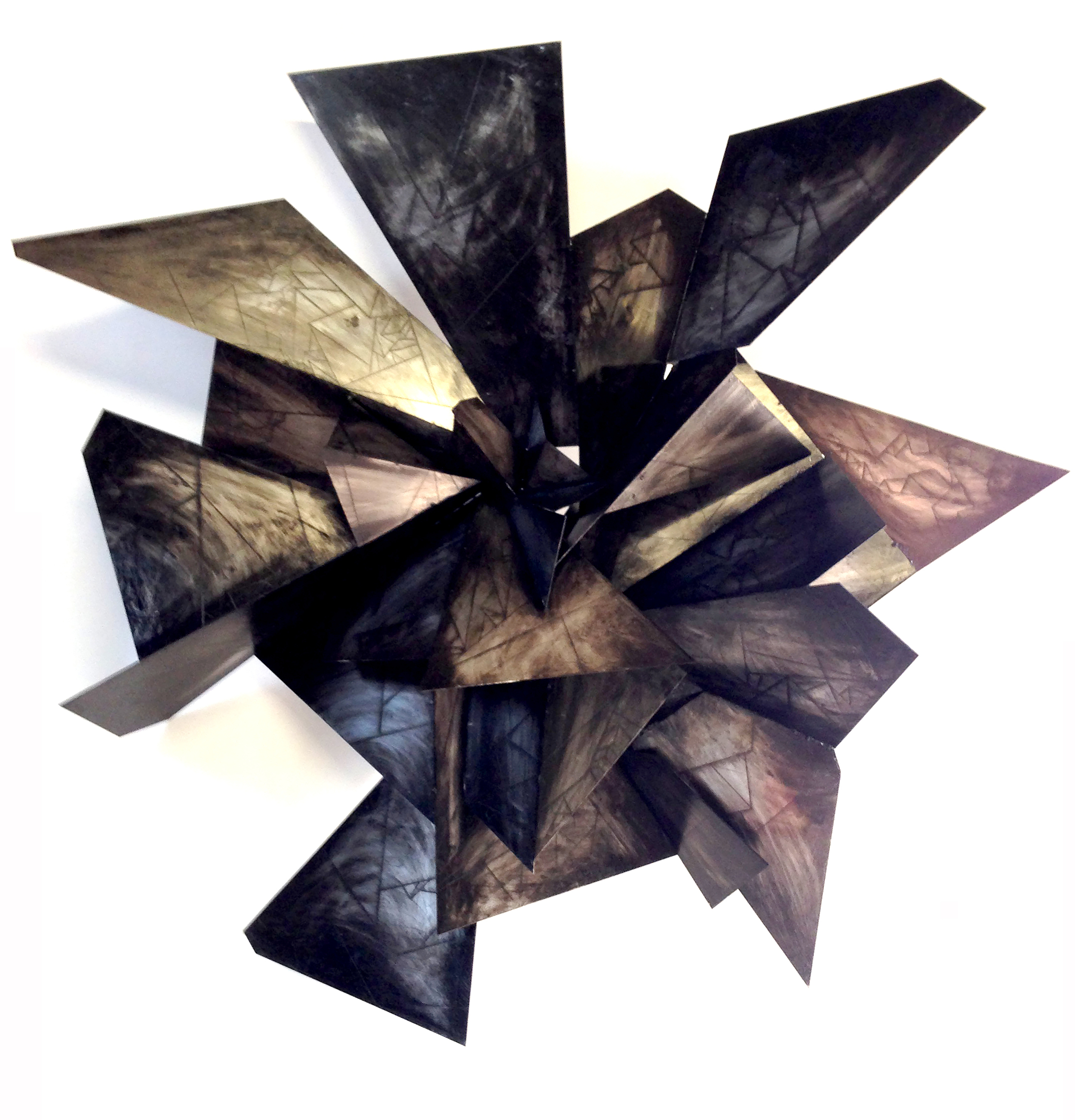Liminal Relief, no.4./2014/Aluminium dry point etched