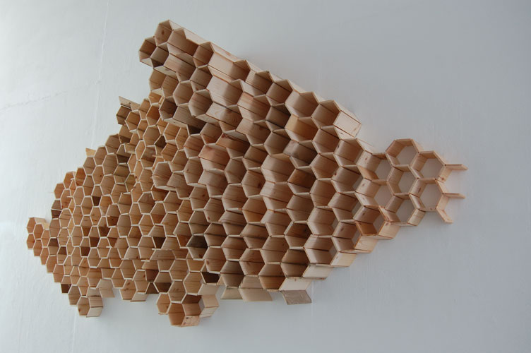Order amongst the Madness /2010, Wooden relief