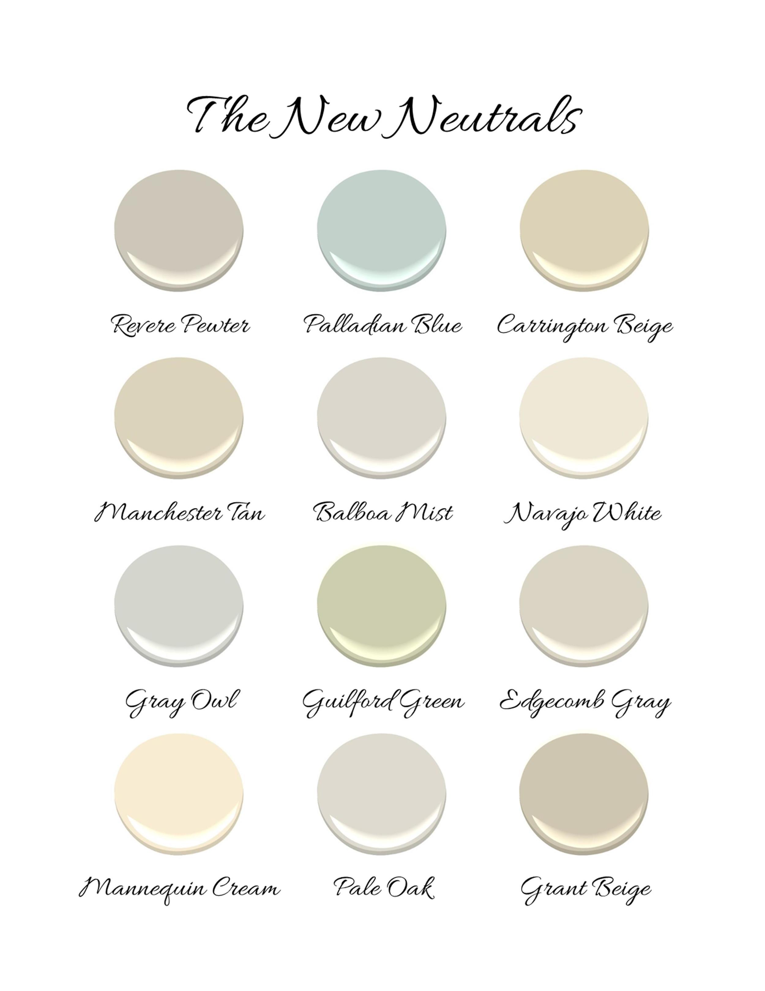 Benjamin Moore The New Neutrals — Kristin Ashley Interiors