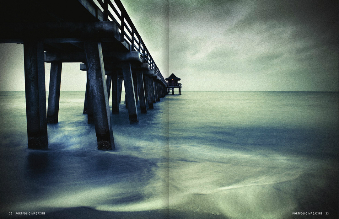 Early morning motion study at Naples Pier