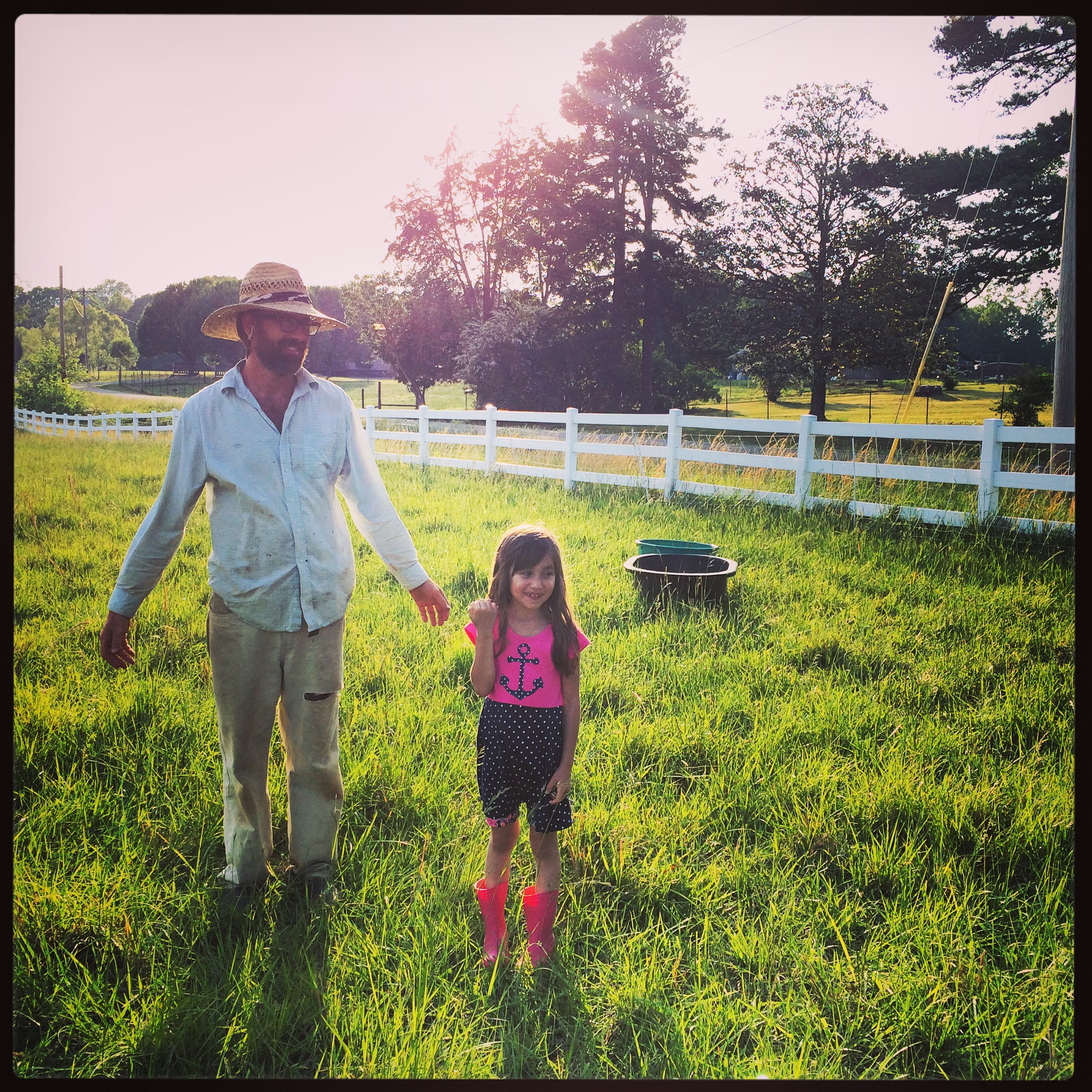 Jesse and Nico hanging out in the sheep paddock!