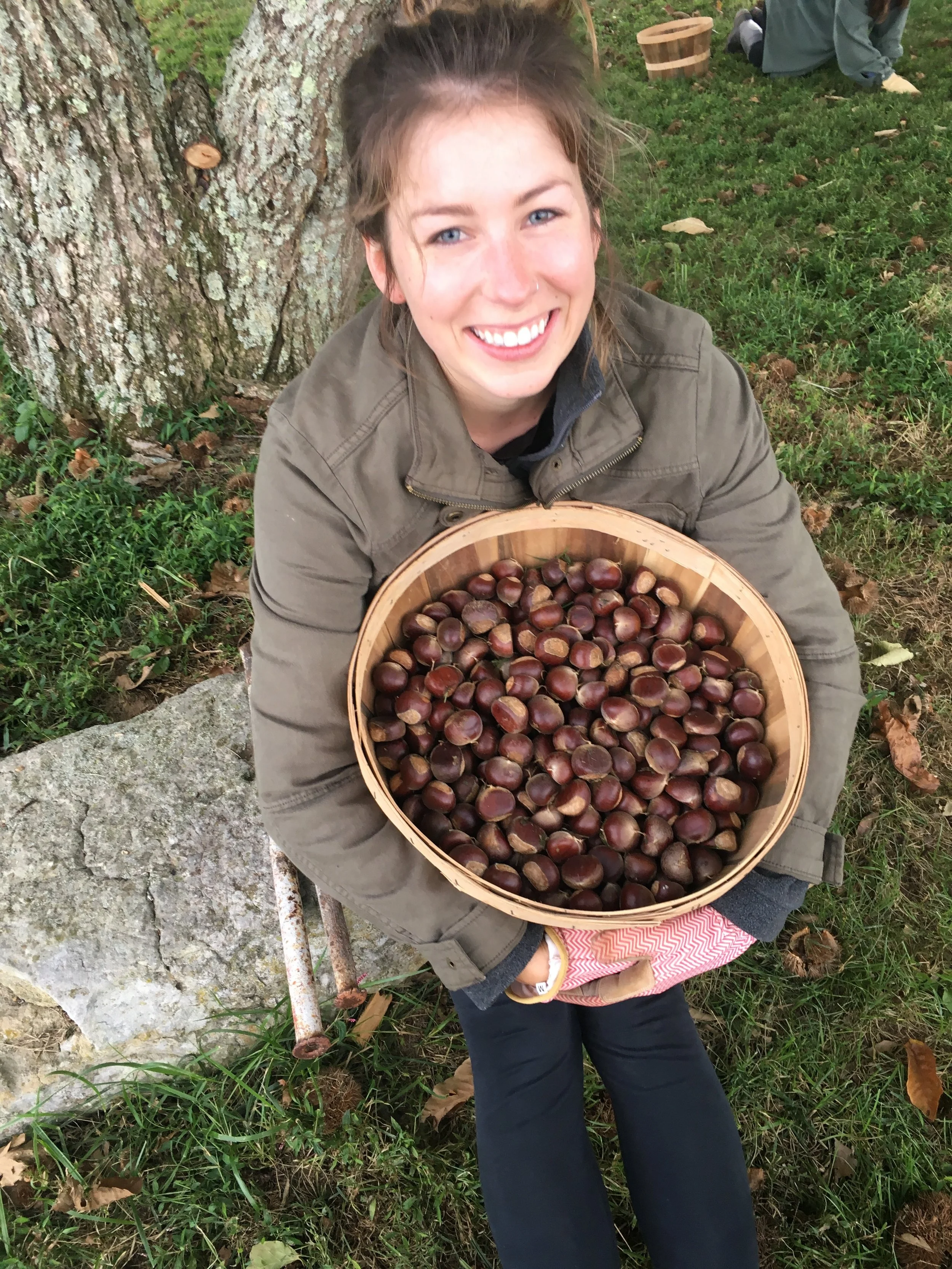 Mel with chestnuts!