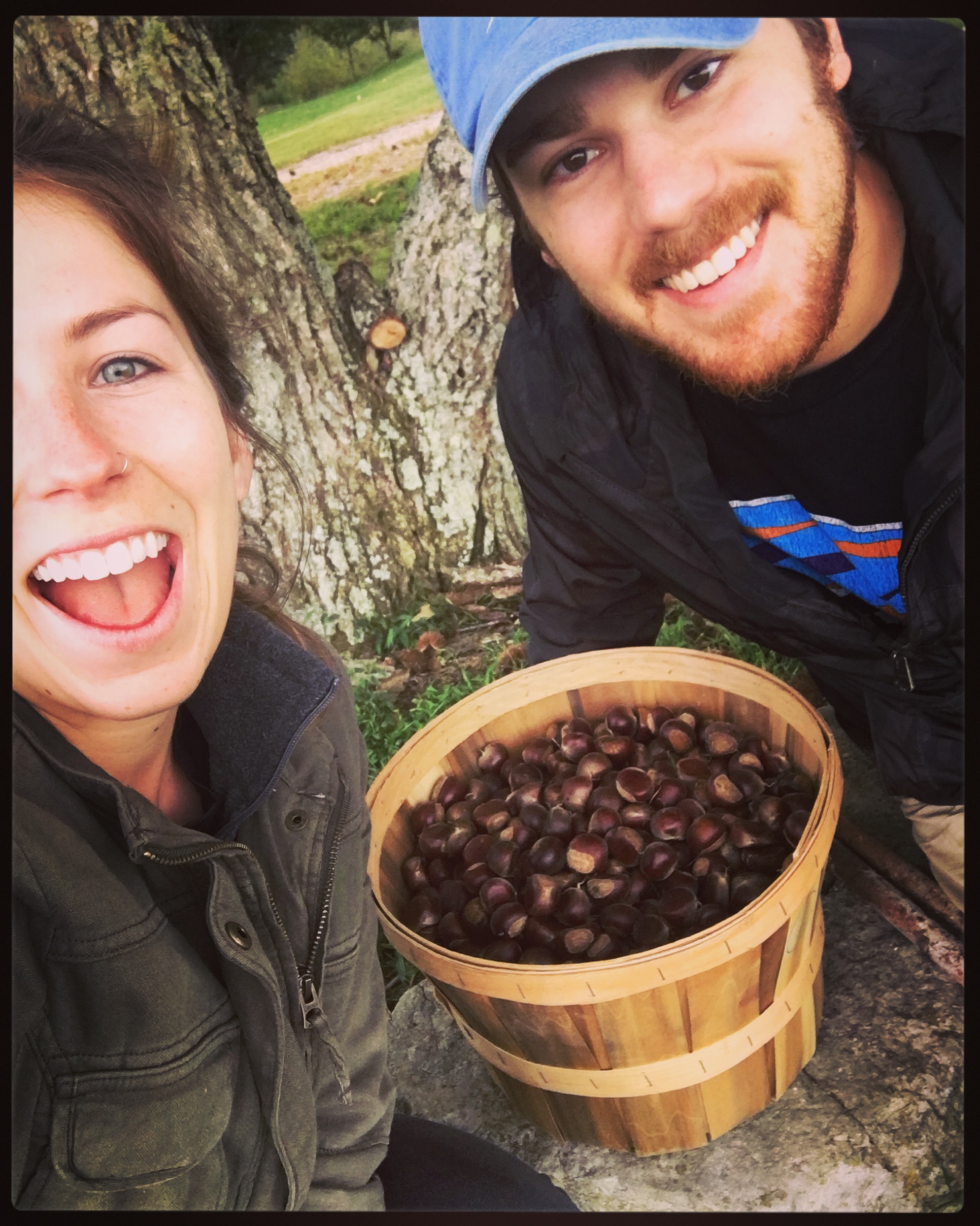 Mel and Ty and the chestnuts.