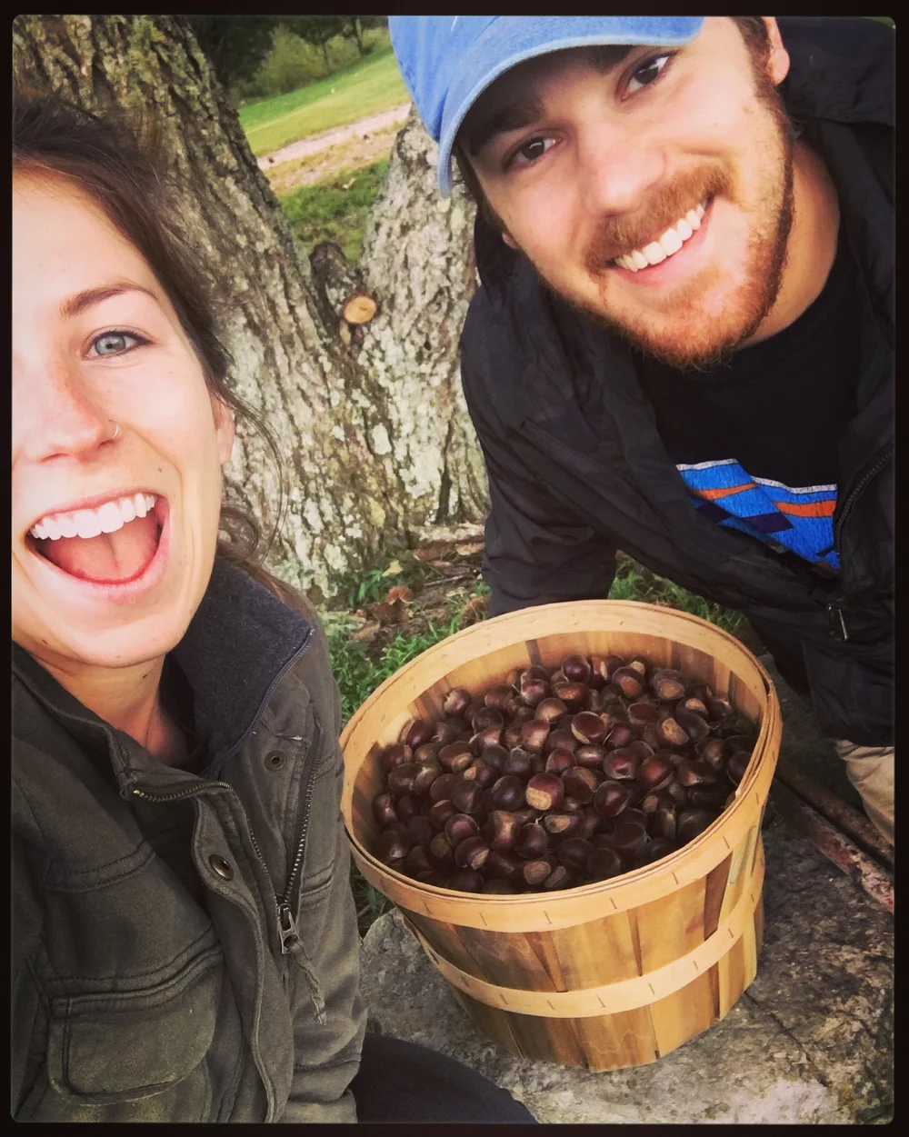 Mel and Ty and the chestnuts.