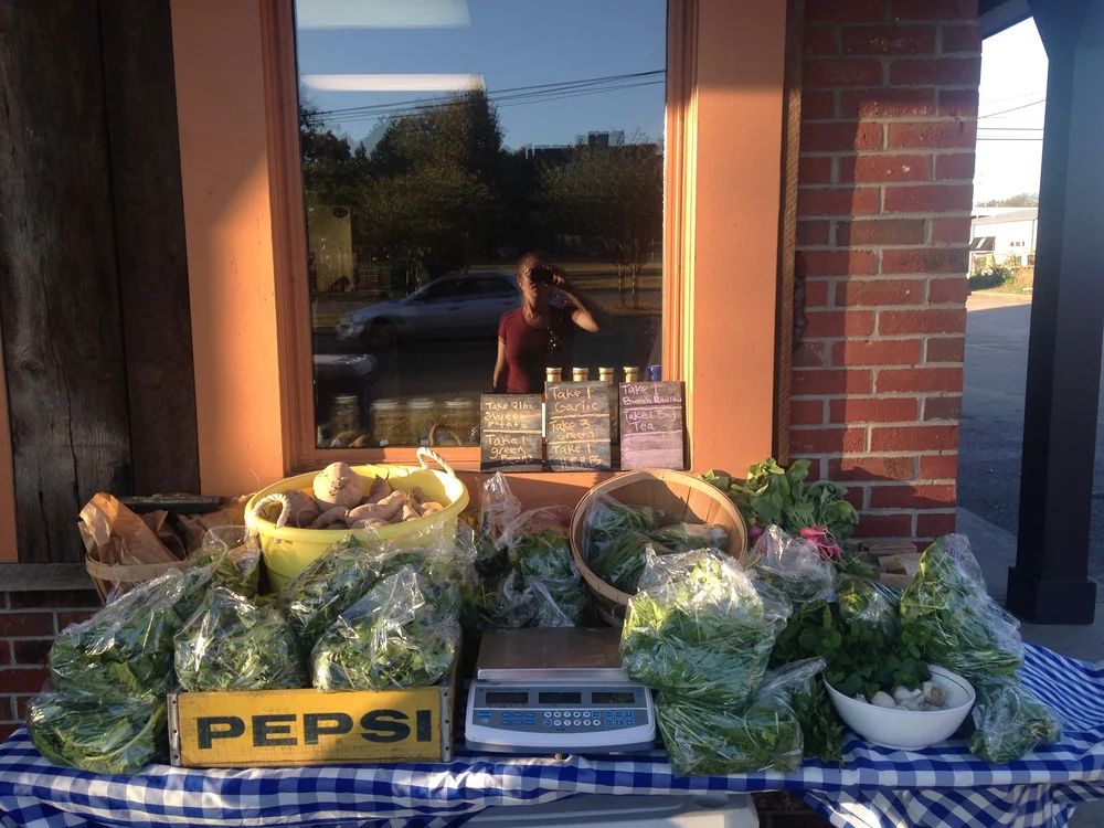 Porter Road Butcher CSA pick up table! 