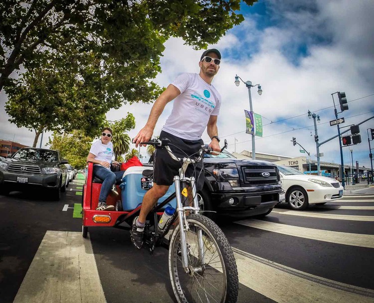 Pedicab Operator Tim Hallahan for Uber