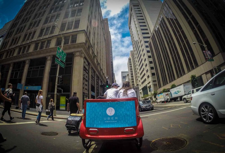 Uber Pedicab Downtown San Francisco