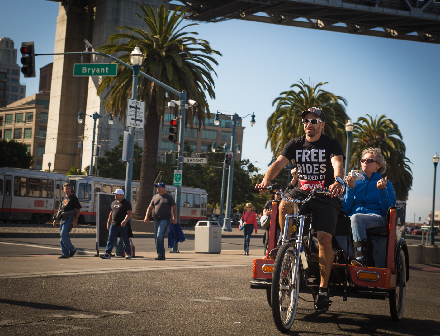 A Pedicab ride to AT&T Park