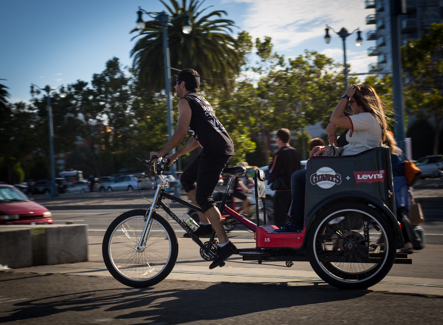 Rushing to the Game w/ a San Francisco Pedicab