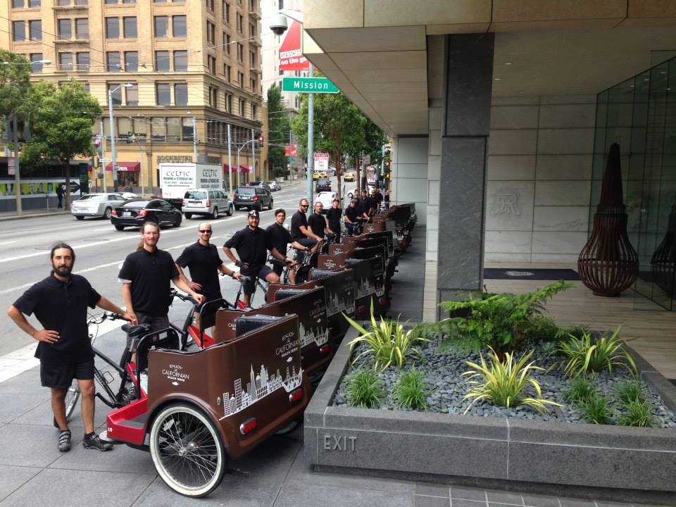 Louis Vuitton Pampers VIPs w/ Pedicabs — Cabrio Taxi Pedicabs