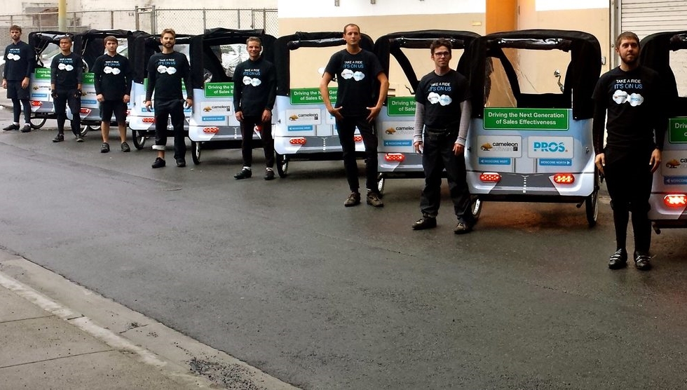 Pros/Chameleon Pedicabs at Dreamforce 2014