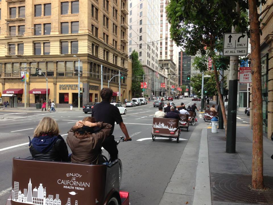 Louis Vuitton's "Healthy California" includes Pedicabs