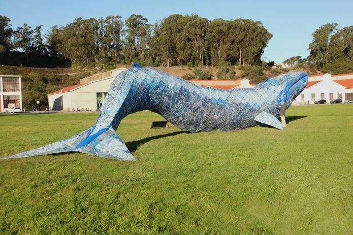 The Plastic Whale by Joel Dean Stockdill and Yustina Salnikova, for the Monterey Bay Aquarium, NPS, and GGNPC