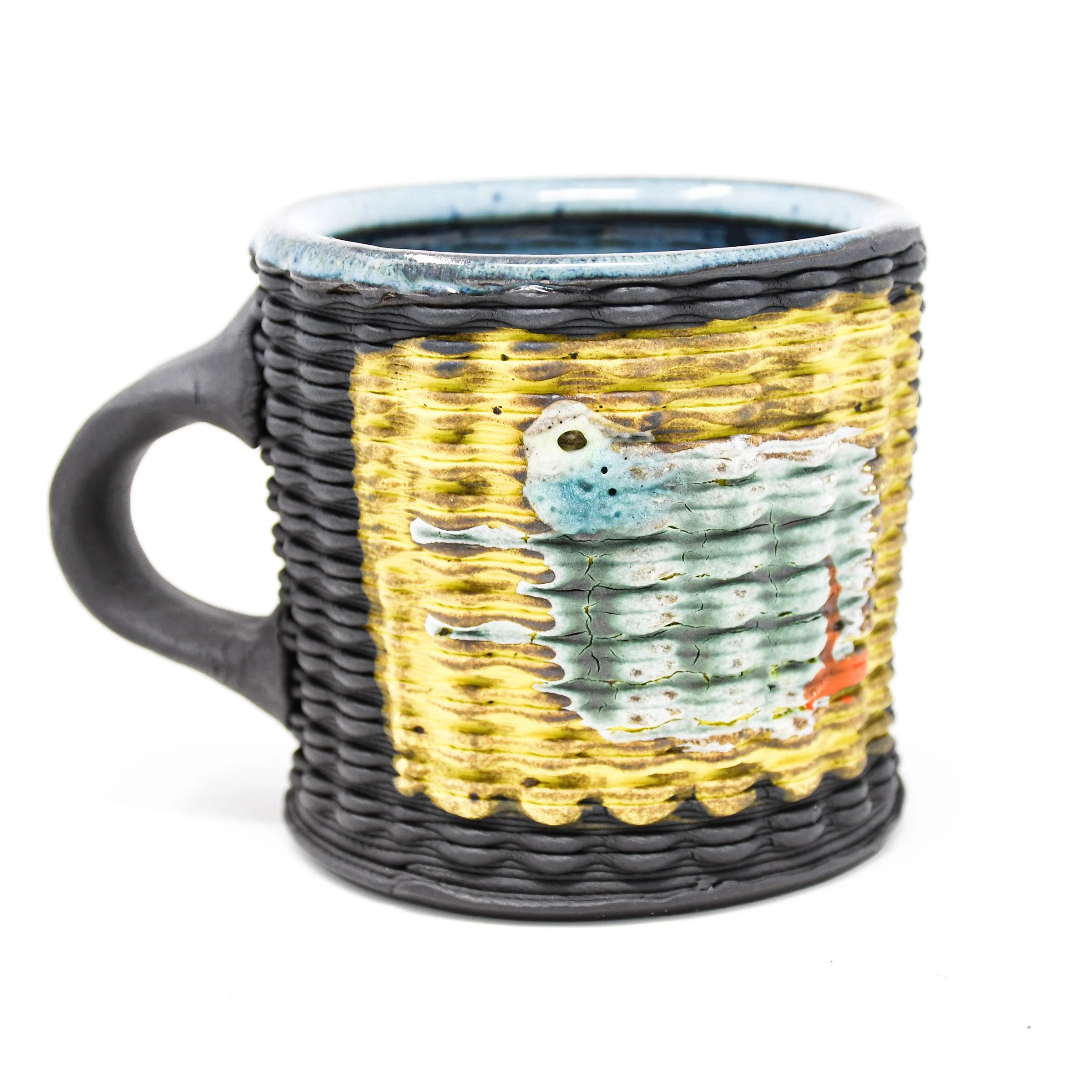  3D Printed Ceramic Mug with Drawing  