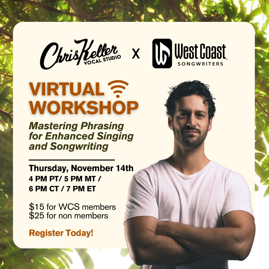 Virtual Workshop:&nbsp;Mastering Phrasing for Enhanced Singing and Songwriting