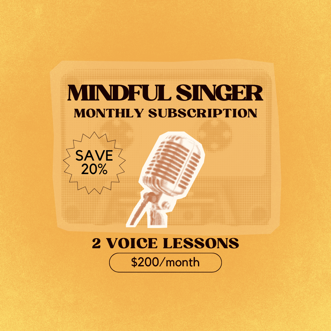 2 Voice Lessons Monthly Subscription (Save 20%)