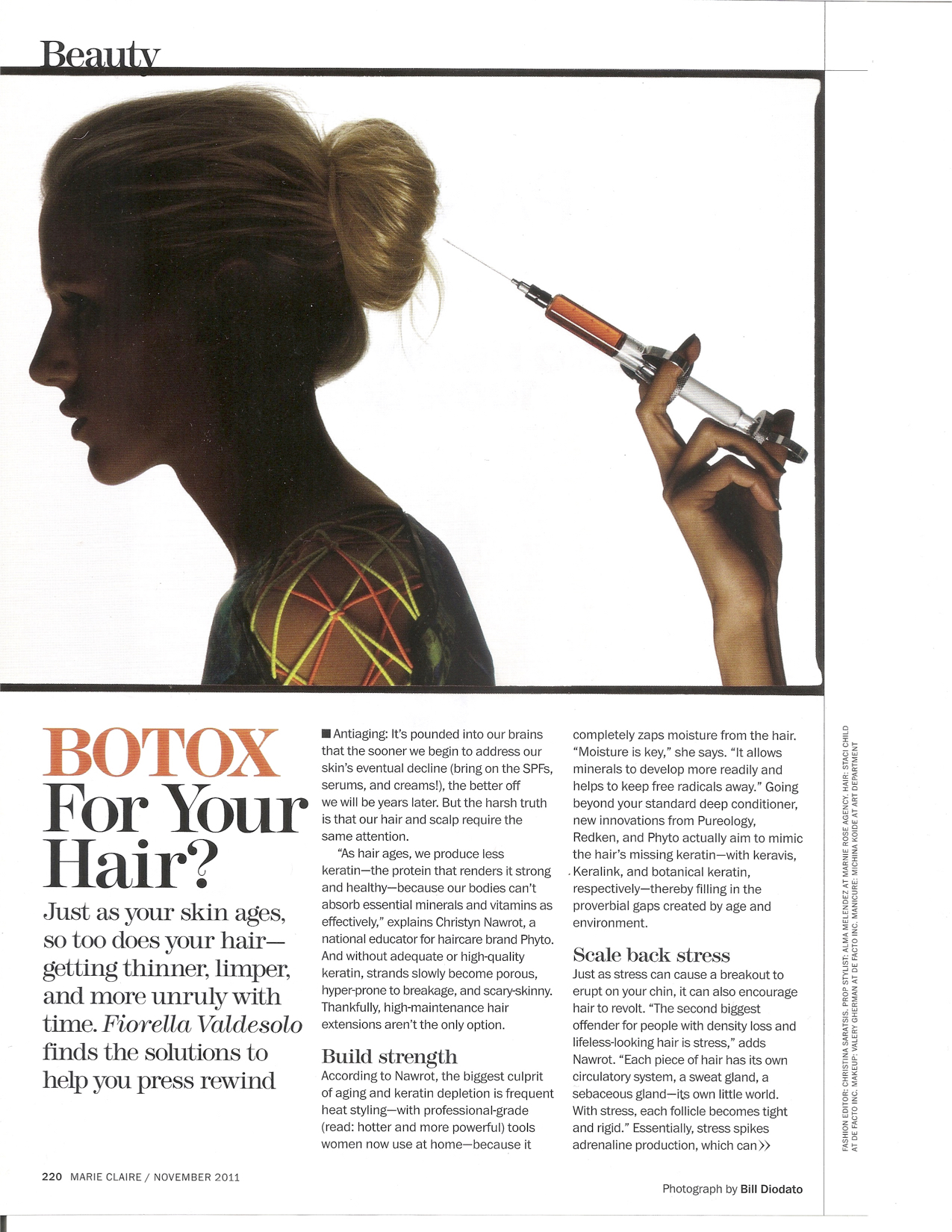 Marie Claire - Botox For Your Hair? pg1.jpg