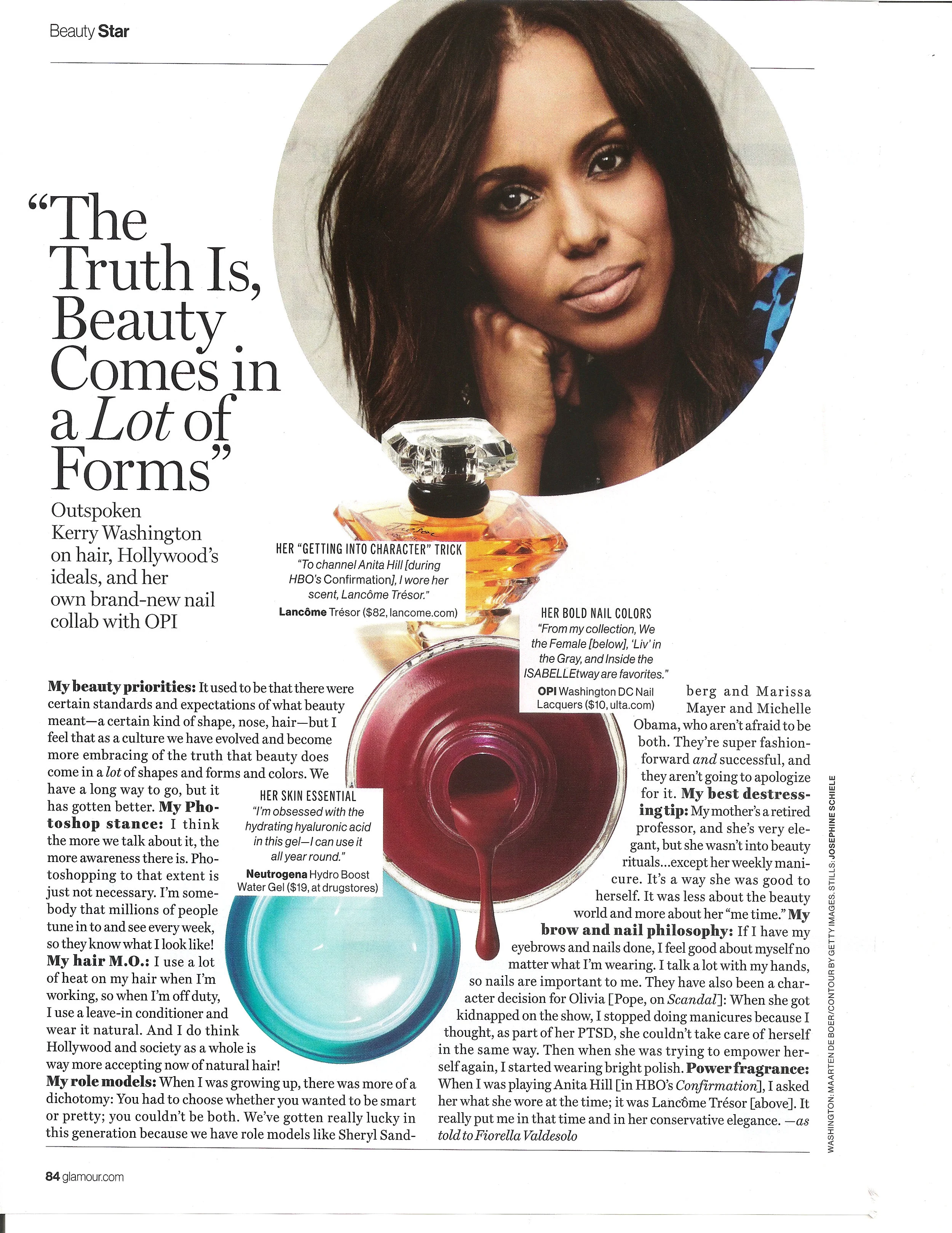 Glamour Kerry Washington Fiorella Valdesolo