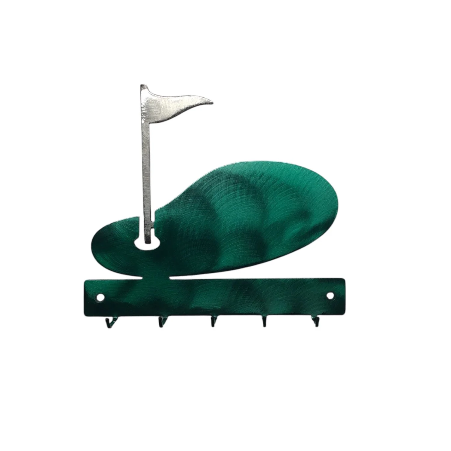 Golf green metal key holder