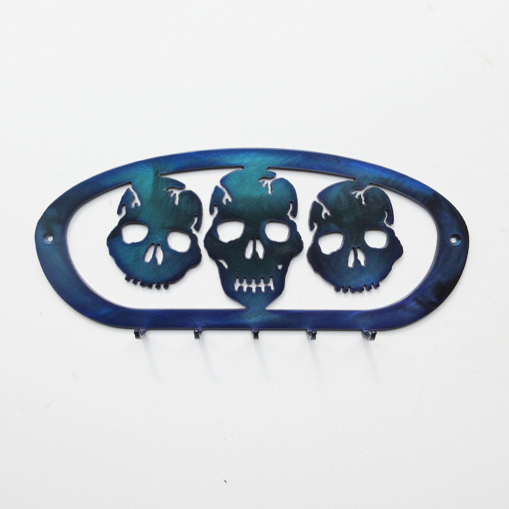 Tri-Skull Key Ring Holder — SPEEDCULT