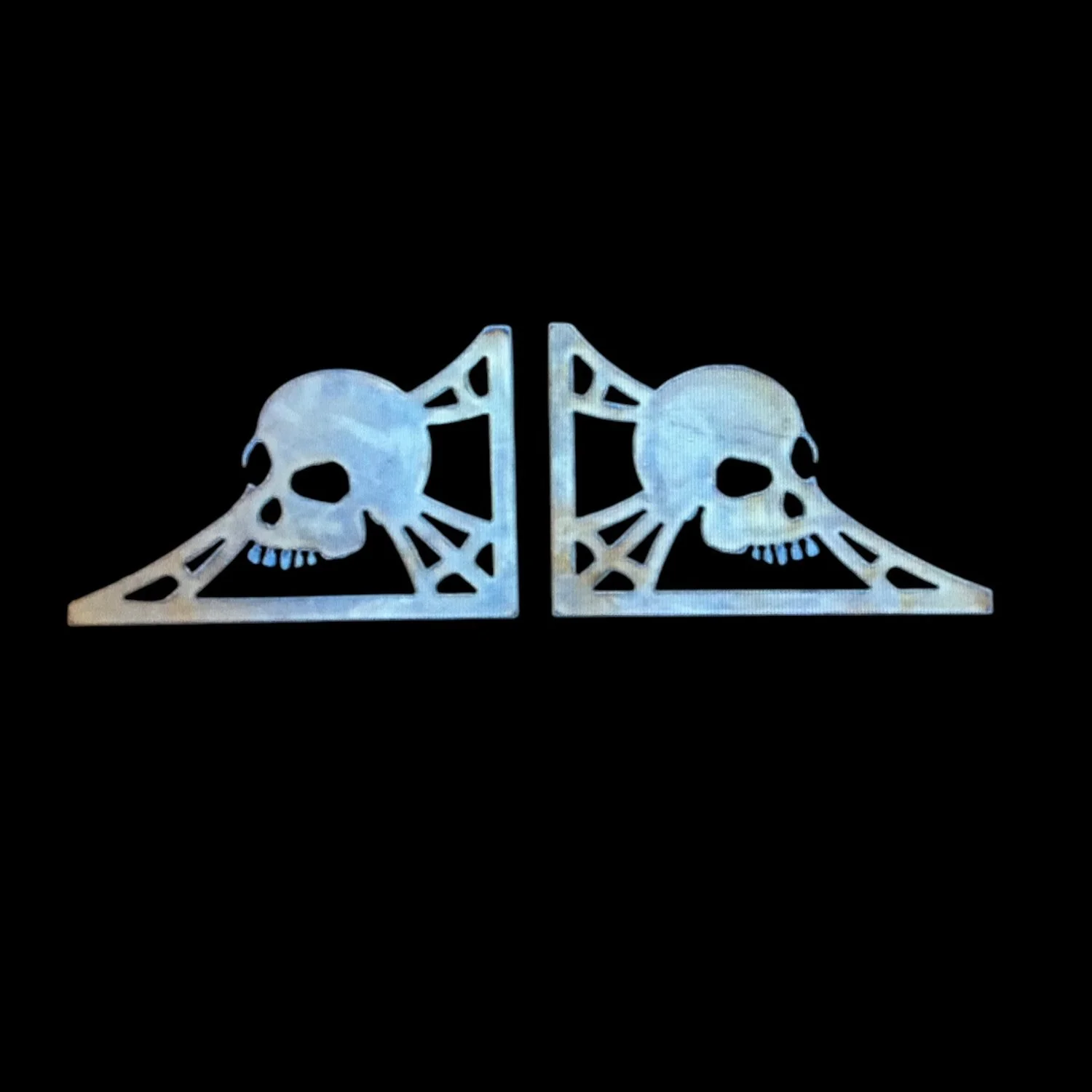 Skull and Web 9x6 Bottom Gusset Pair