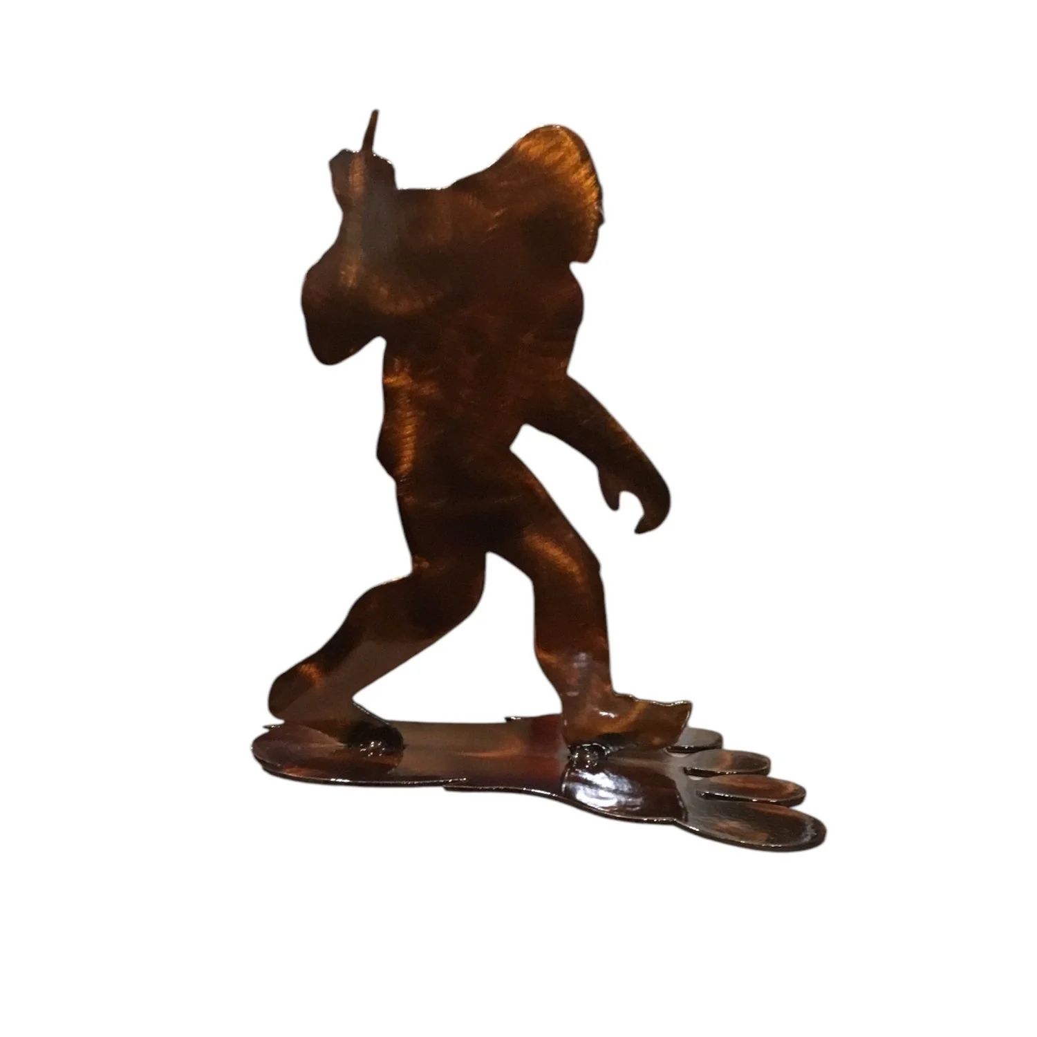 Big foot with finger metal table top