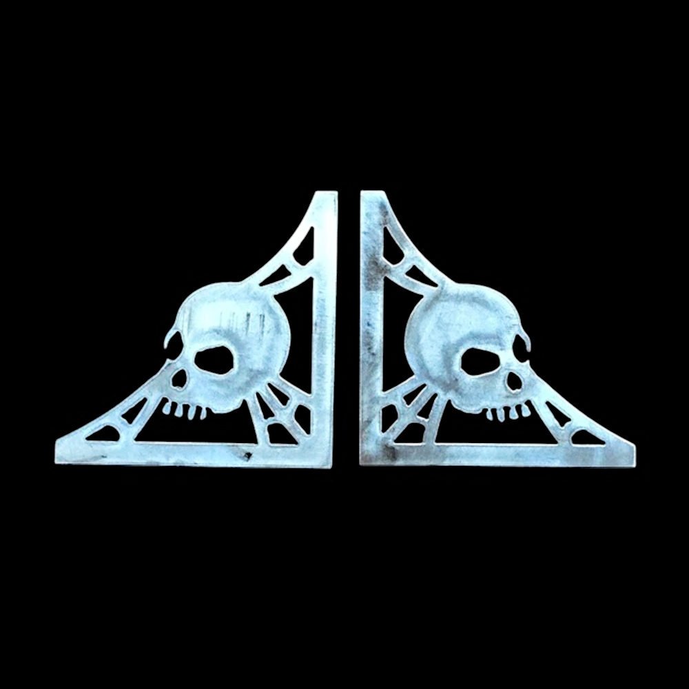 Skull and Web 6x6 Bottom Gusset Pair