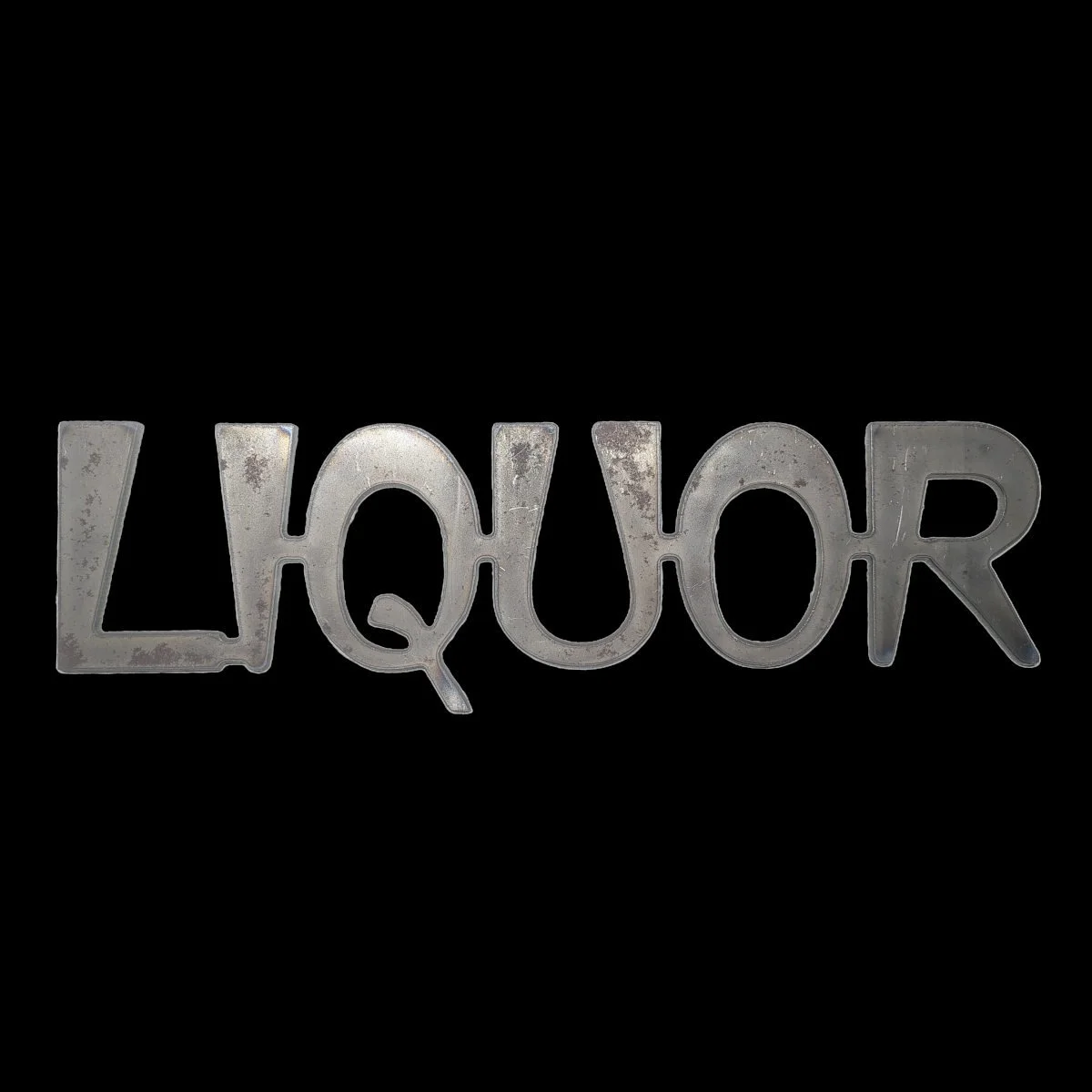 Liquor Metal Sign