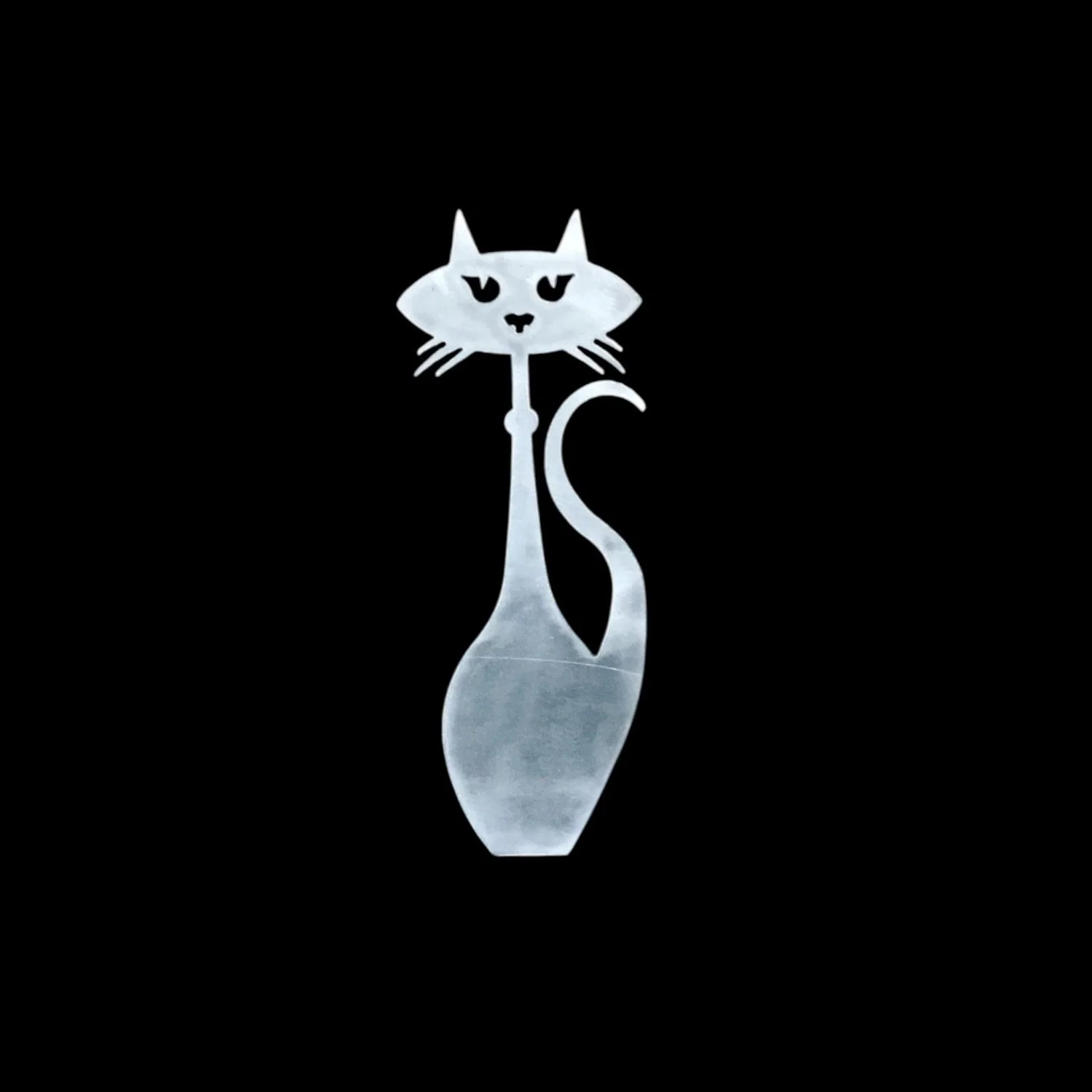 Mid Century Cat metal cut out