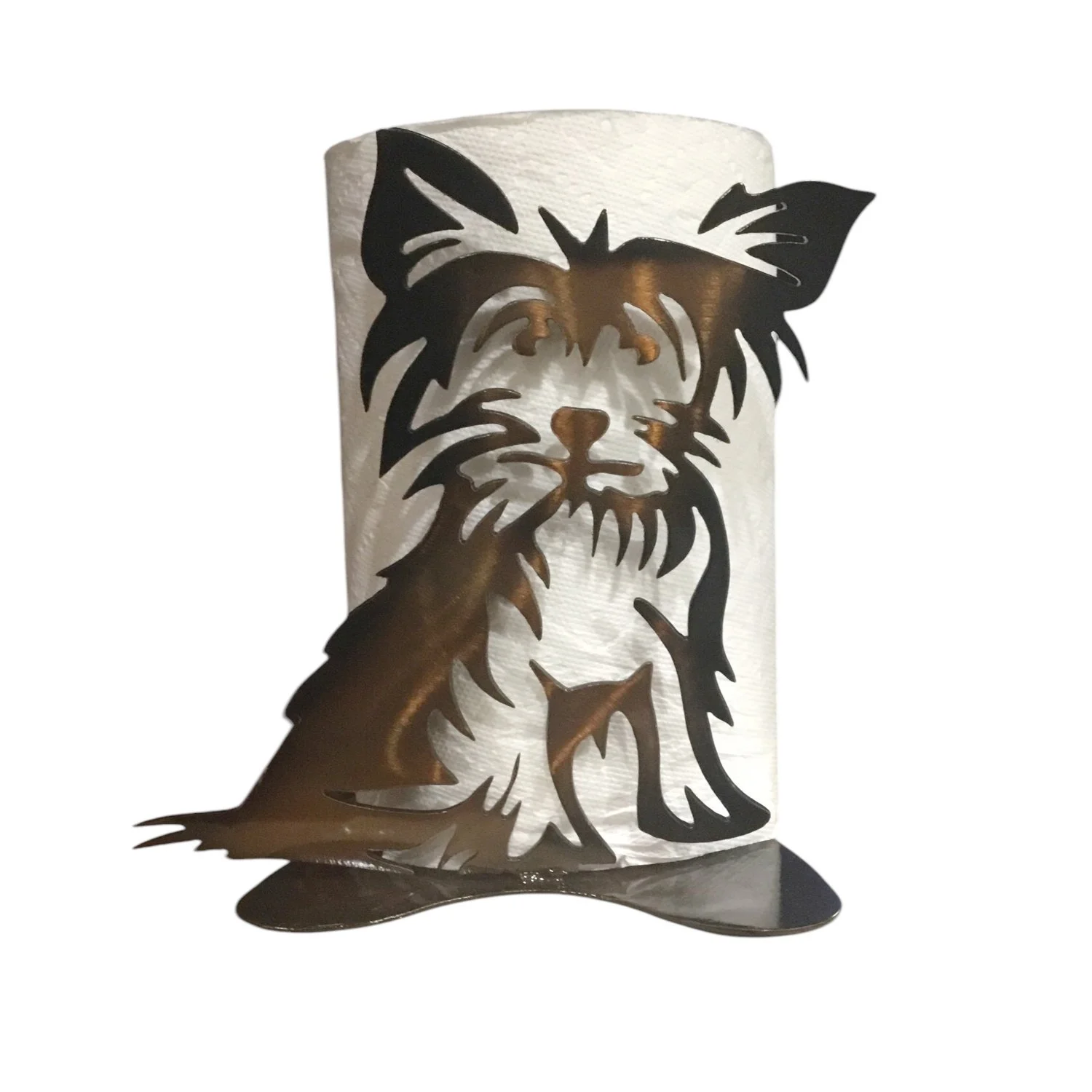 Yorkie Metal Paper Towel Holder