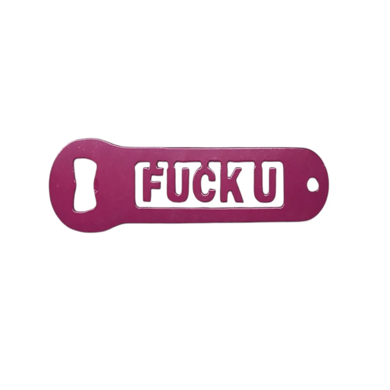 F-U Metal Hand Held Bottle Opener
