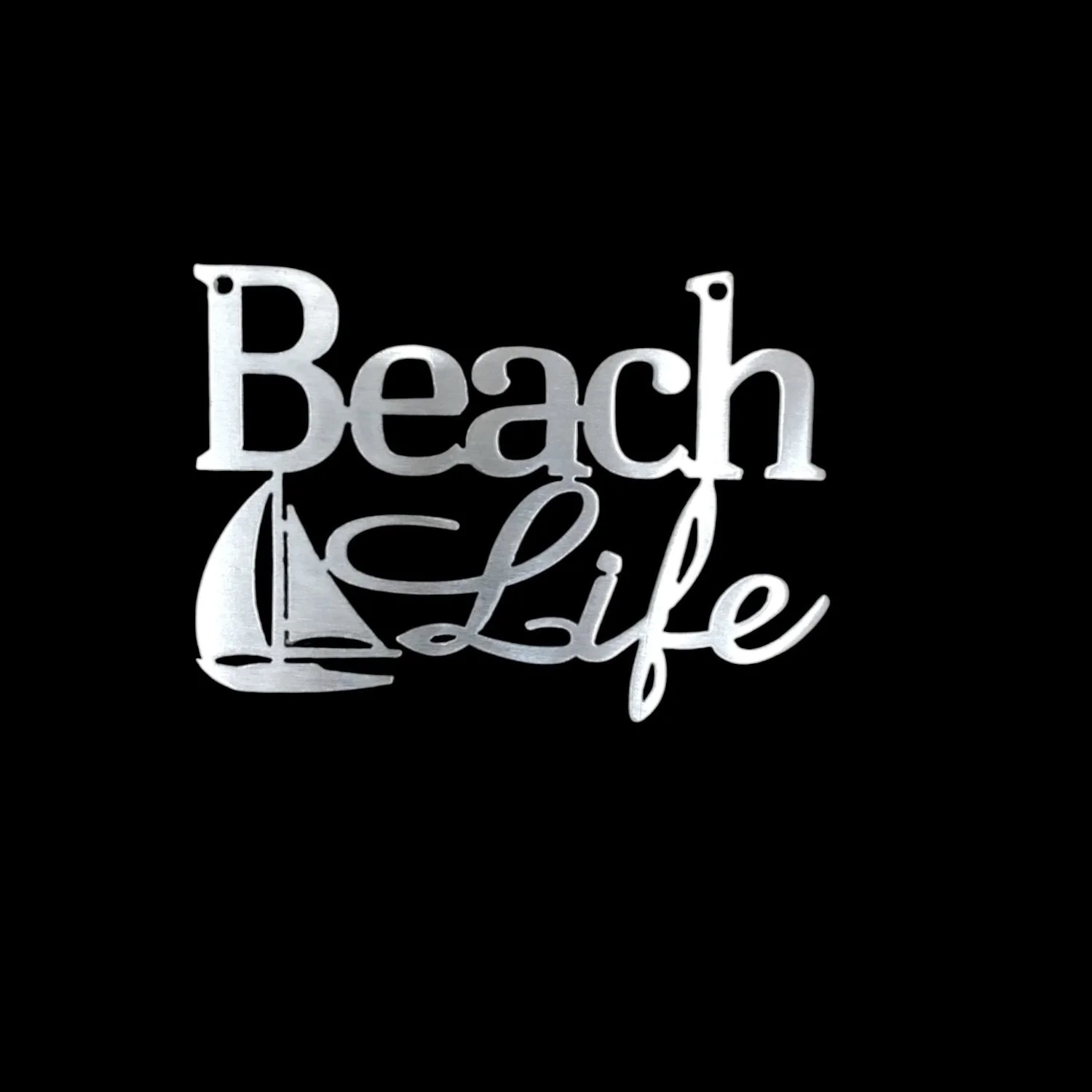 Beach Life metal cut out