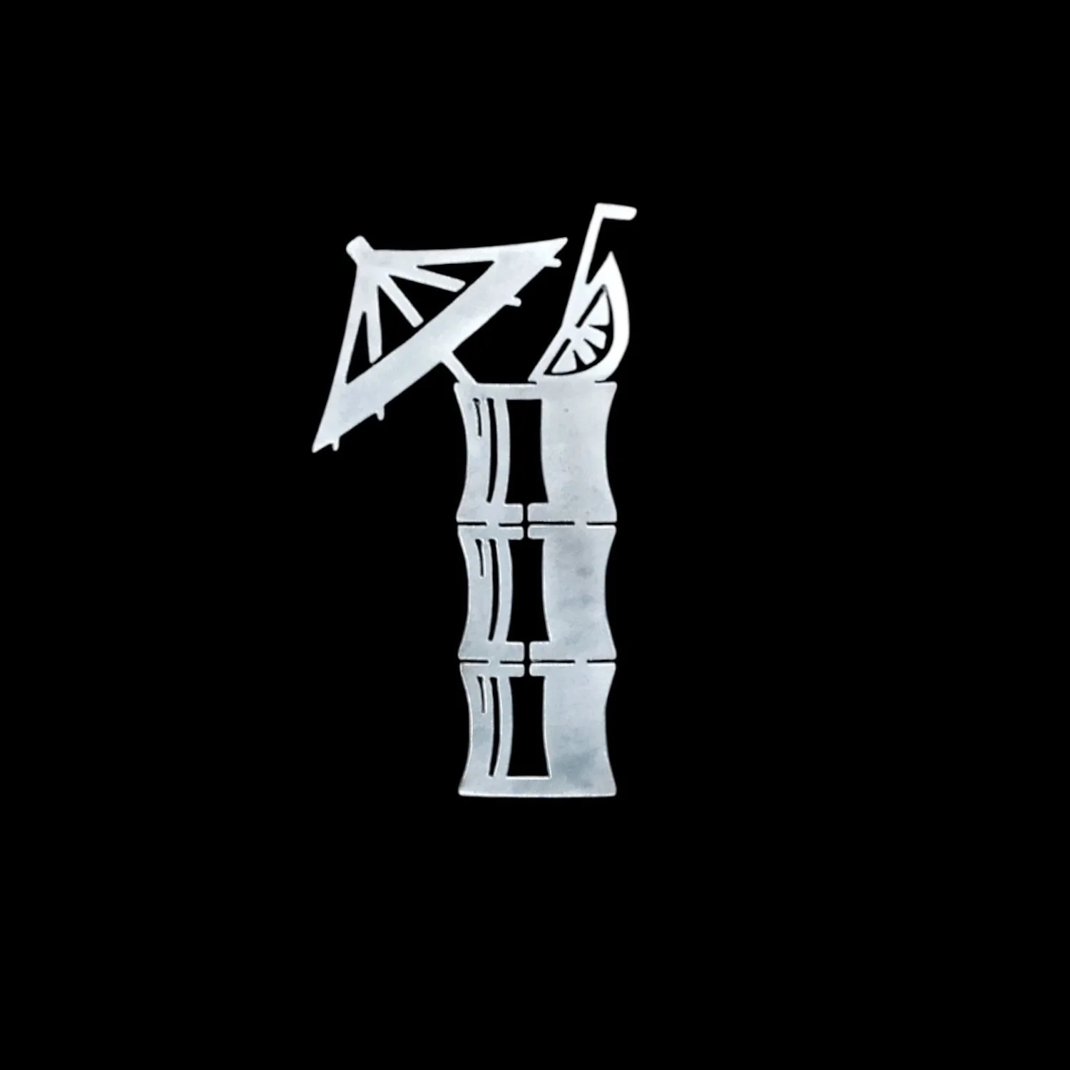 Bamboo Drink metal cut out