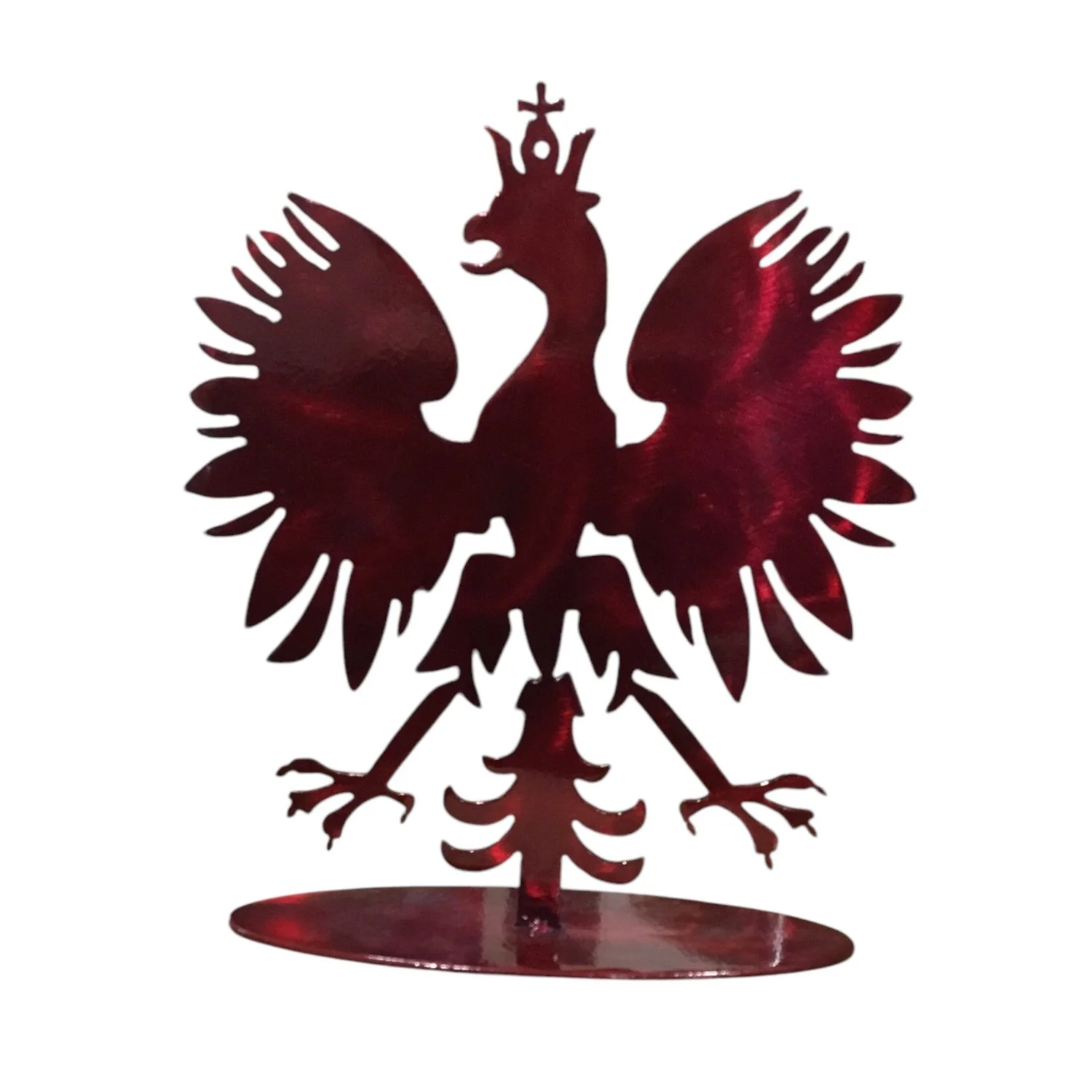Polish eagle metal table top