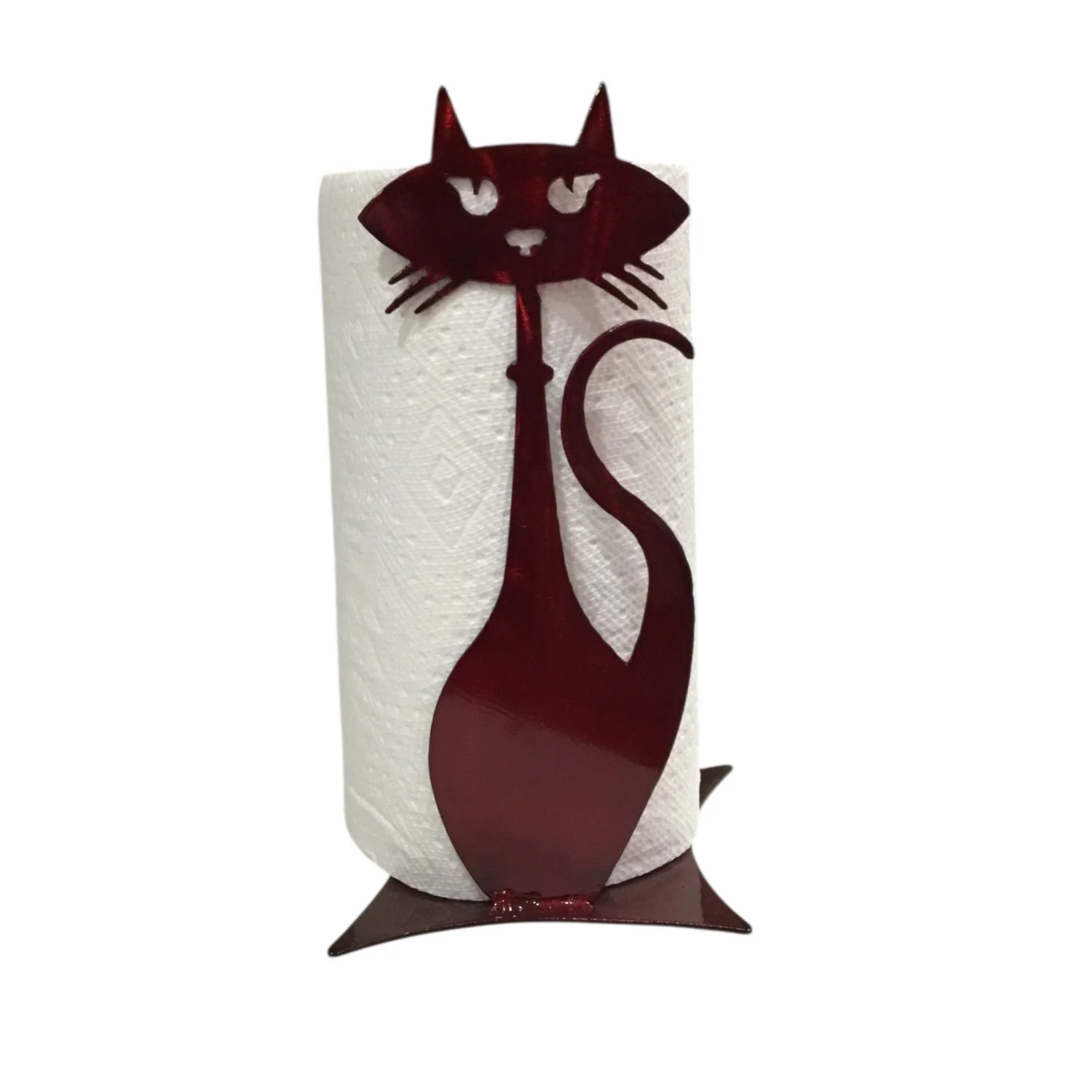 Mid Century Cat Paper Towel Holder