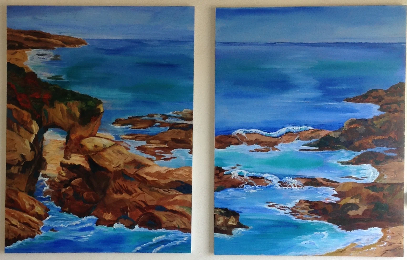 Seascapes which can be used as a Pair