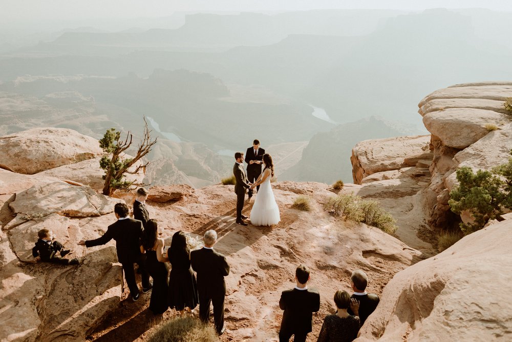 Officiating a wedding in Moab