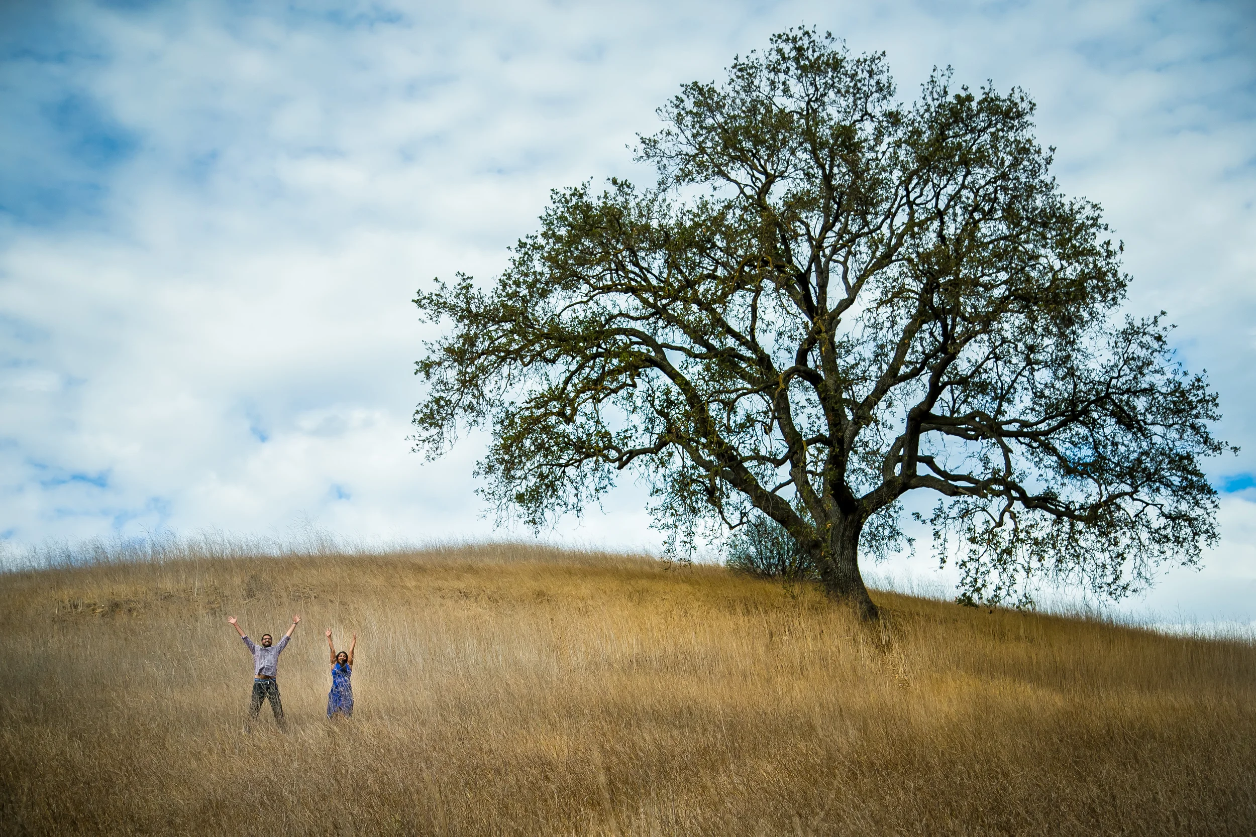 Beena + Peter. Fun Engagement Photos at Malibu Creek State Park
