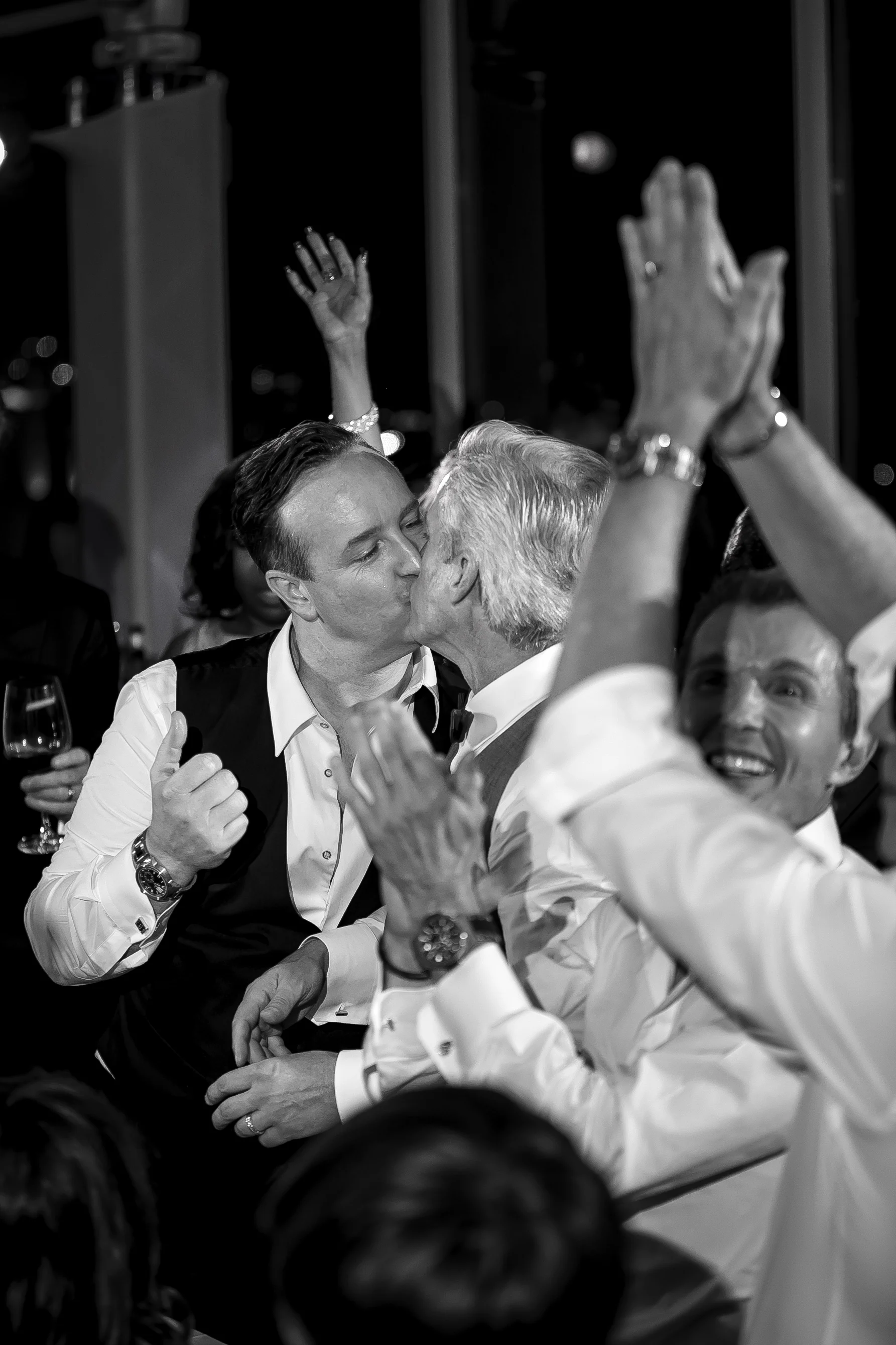 Ryan + Chuck. Hollywood-red-carpet-themed wedding